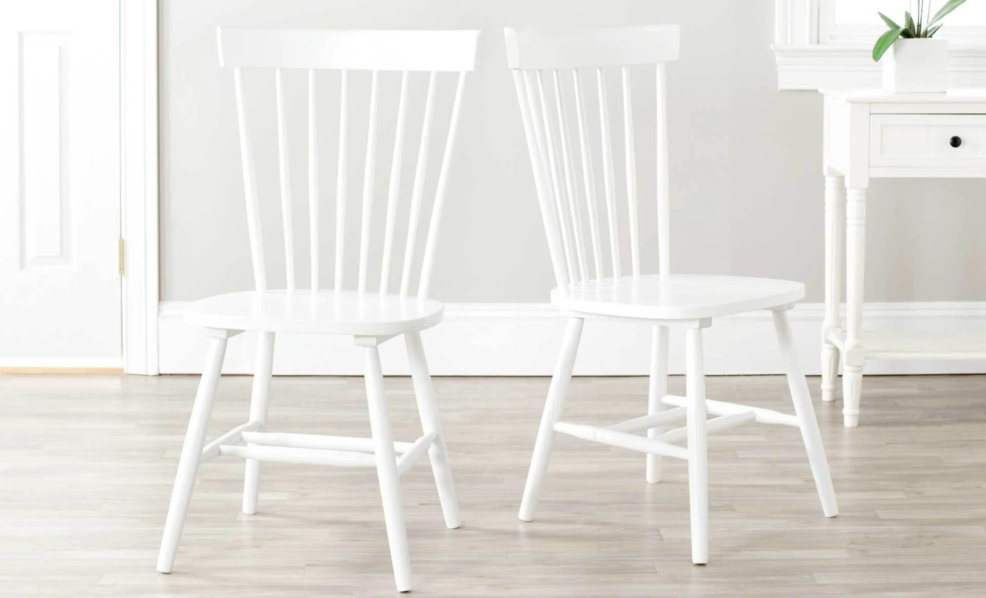 Paula Spindle Dining Chair White (Set of 2) - Image 6