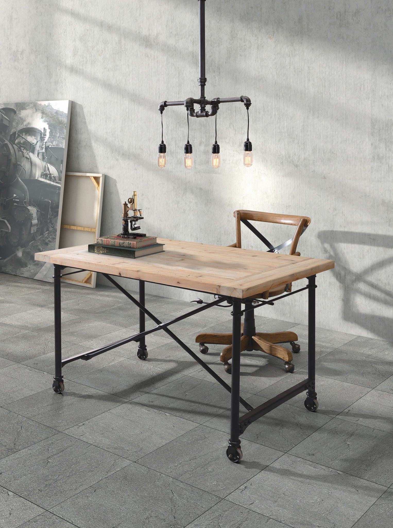 Paxton Desk Natural Oak - Image 4