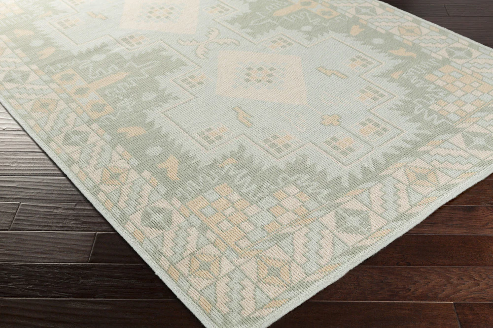 Pazar Sea Foam/Moss Area Rug - Image 2