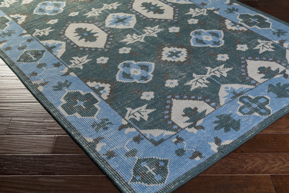 Pazar Teal/Sky Area Rug - Image 2