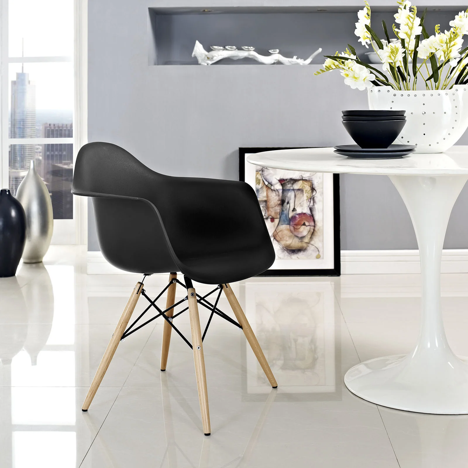 Peace Armchair Black - Image 4