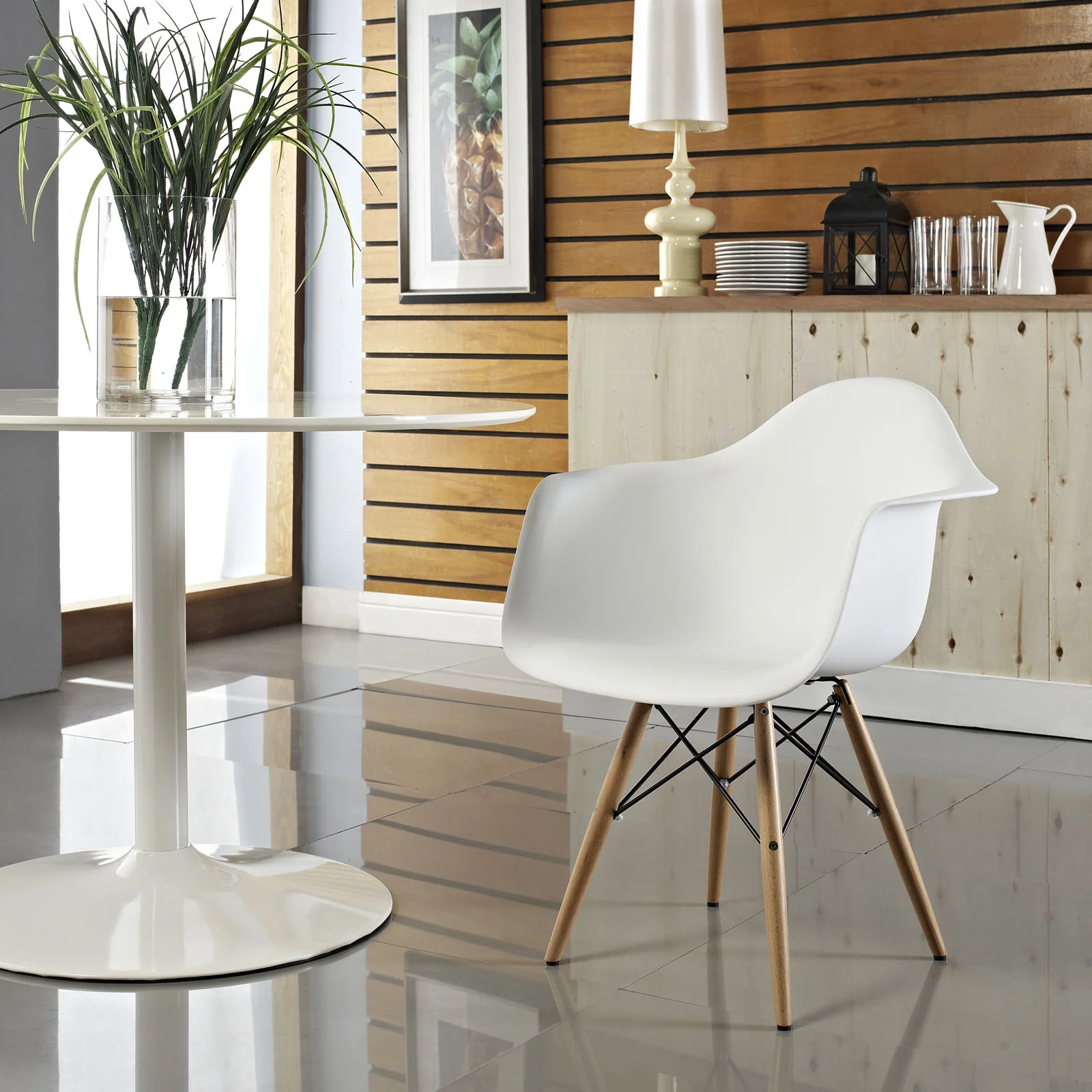 Peace Armchair White - Image 4