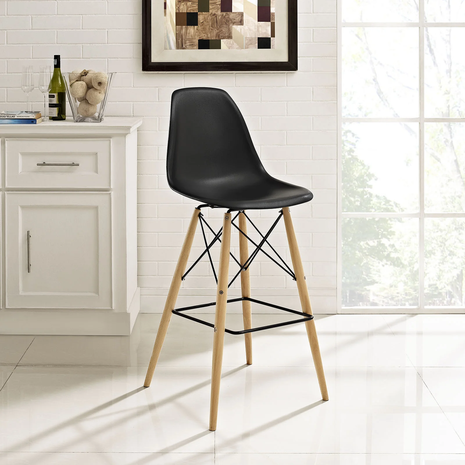 Peace Bar Stool Black - Image 4