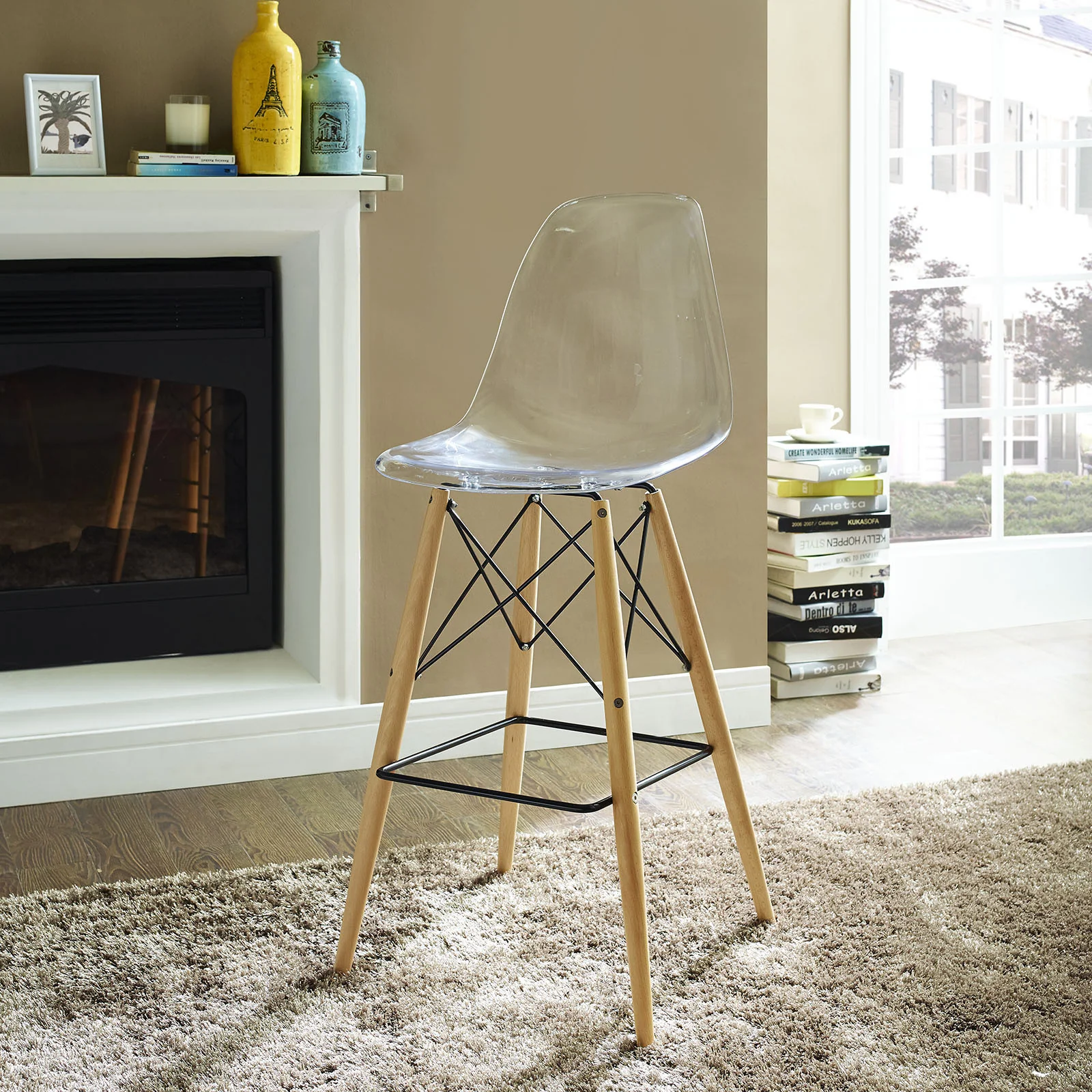 Peace Bar Stool Clear - Image 4