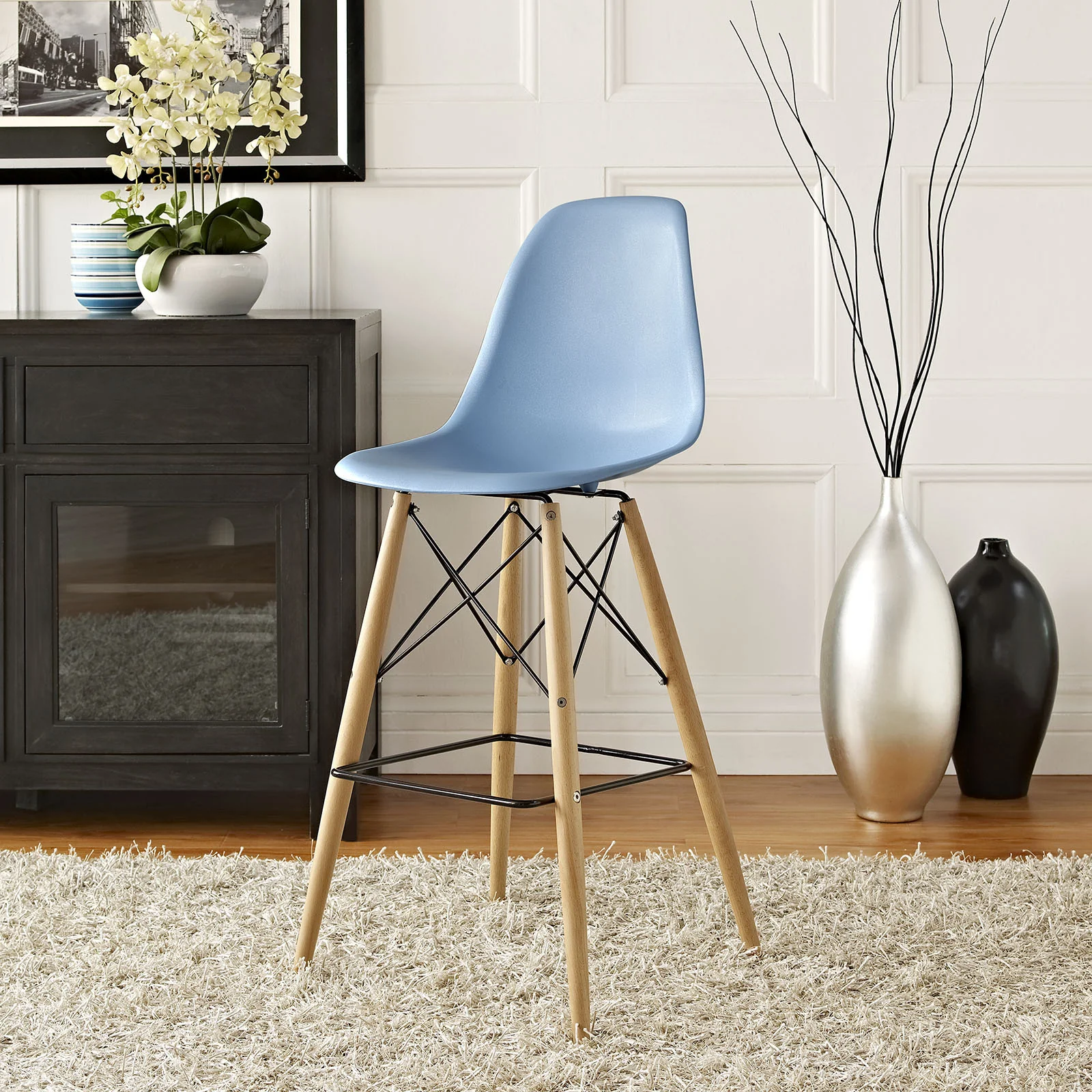 Peace Bar Stool Light Blue - Image 4