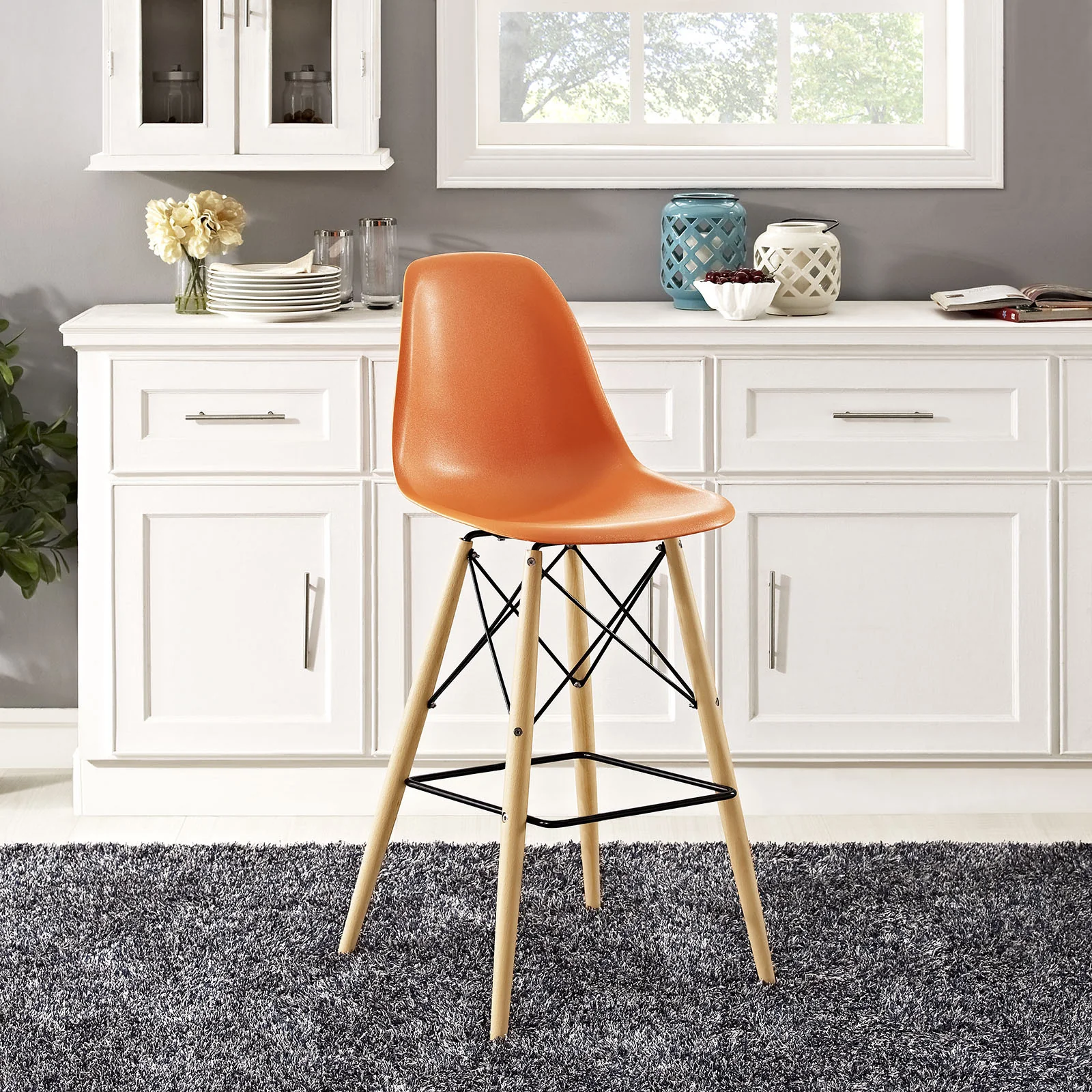 Peace Bar Stool Orange - Image 4