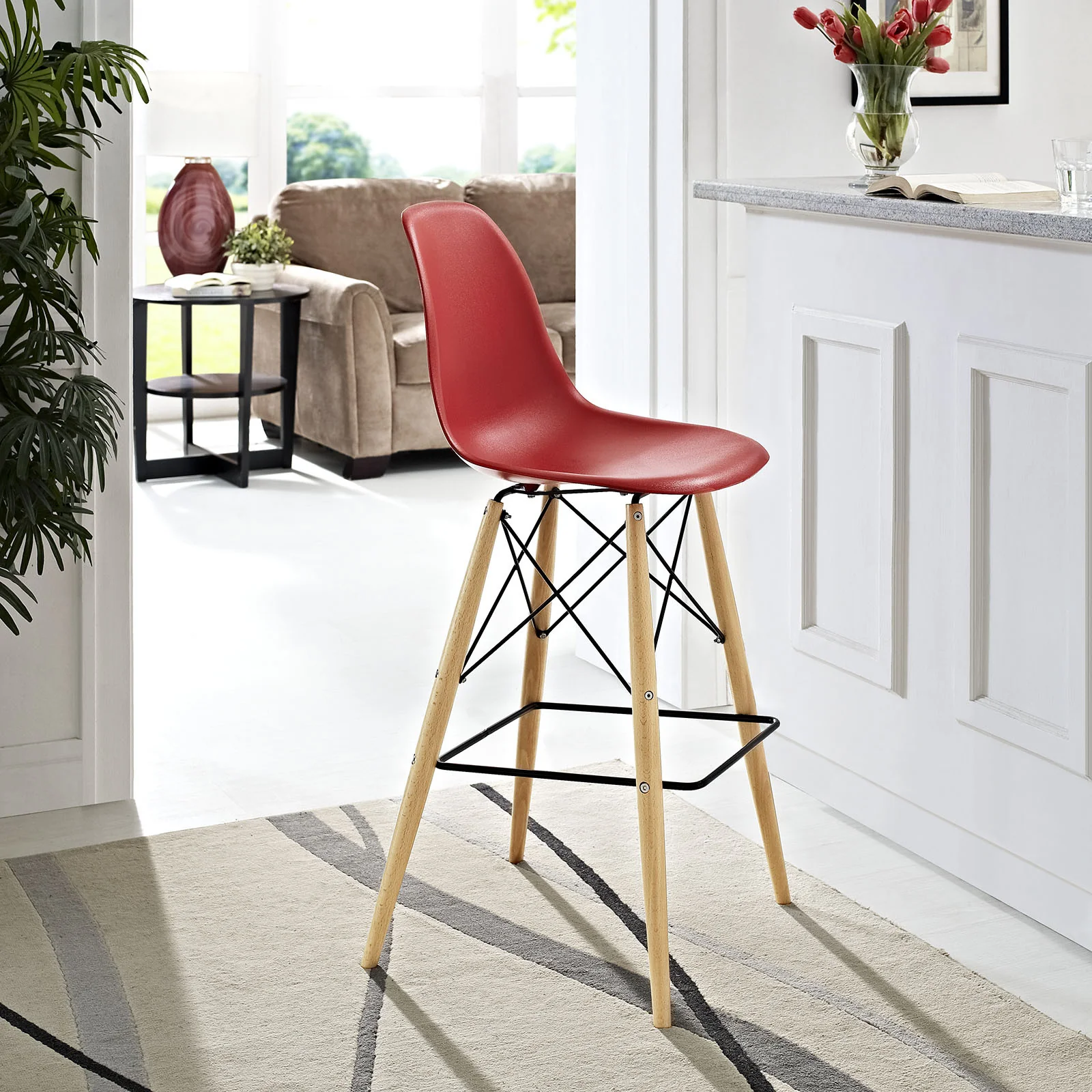Peace Bar Stool Red - Image 4