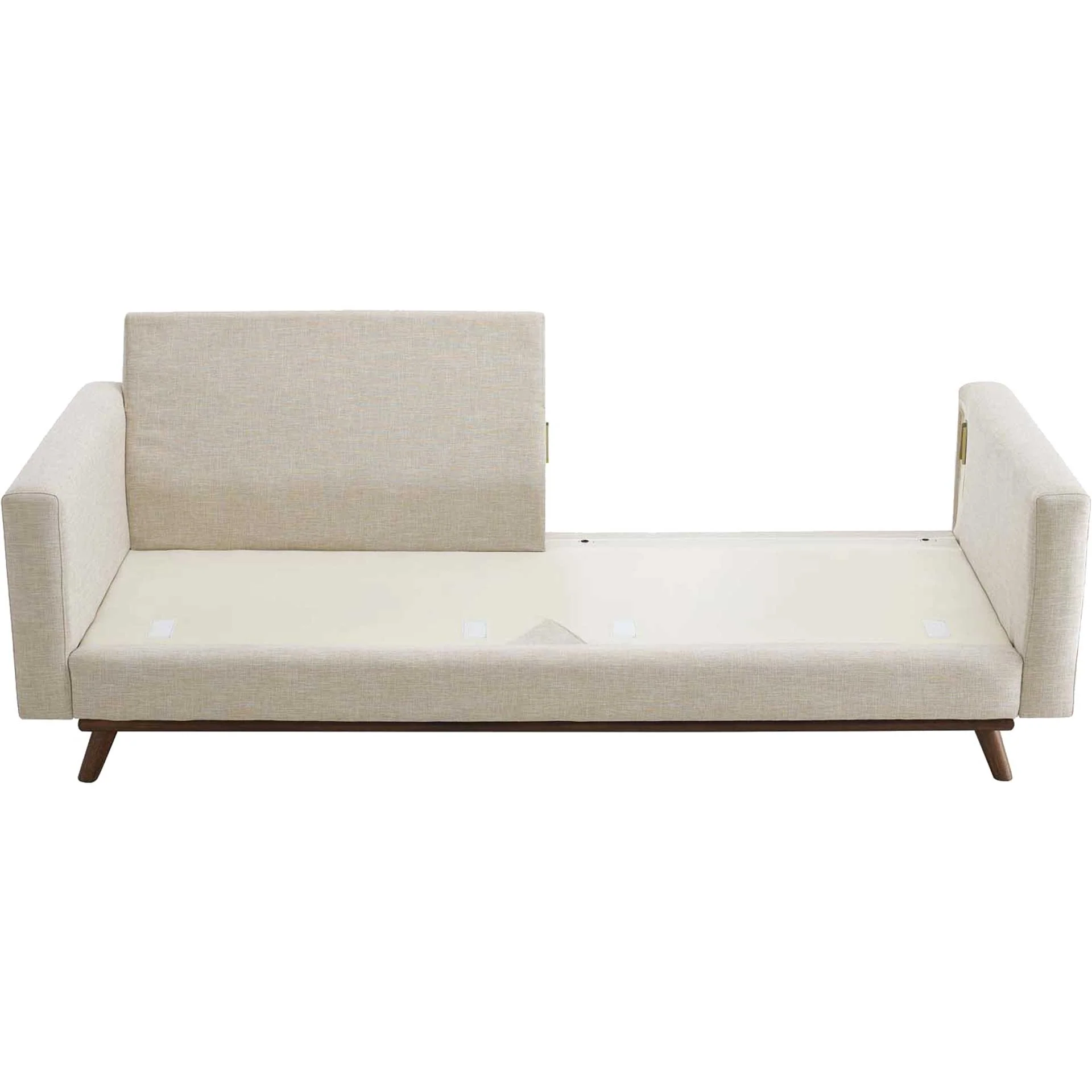 Pearl Upholstered Fabric Sofa Beige - Image 6
