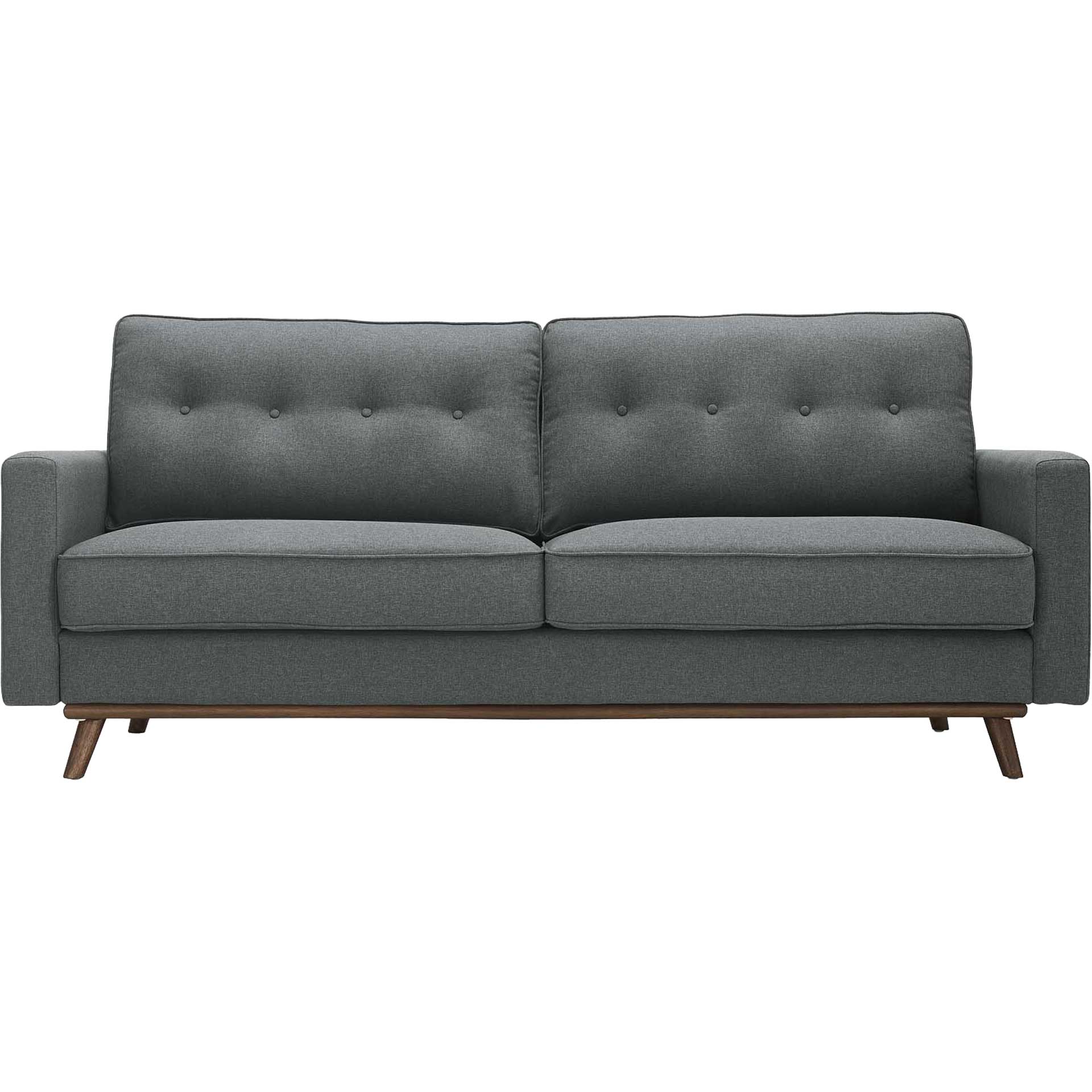 Pearl Upholstered Fabric Sofa Gray - Image 2