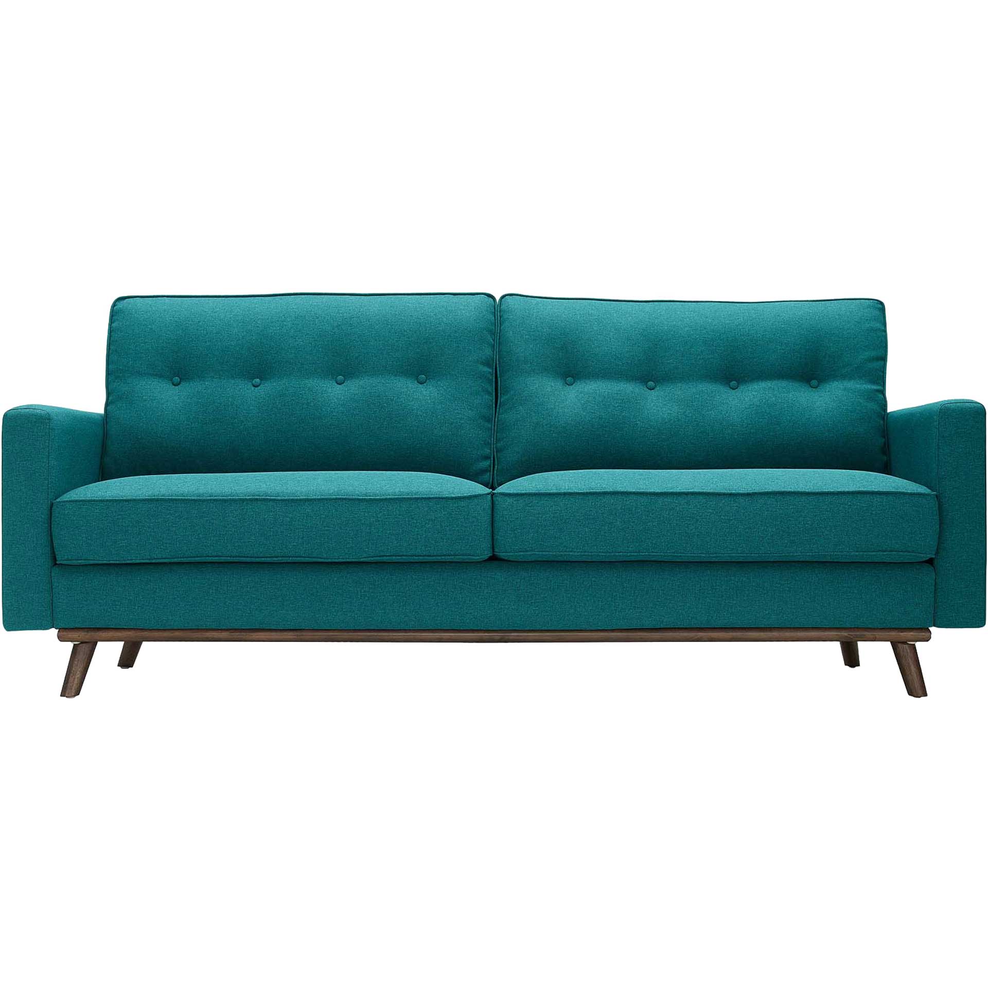 Pearl Upholstered Fabric Sofa Teal - Image 2