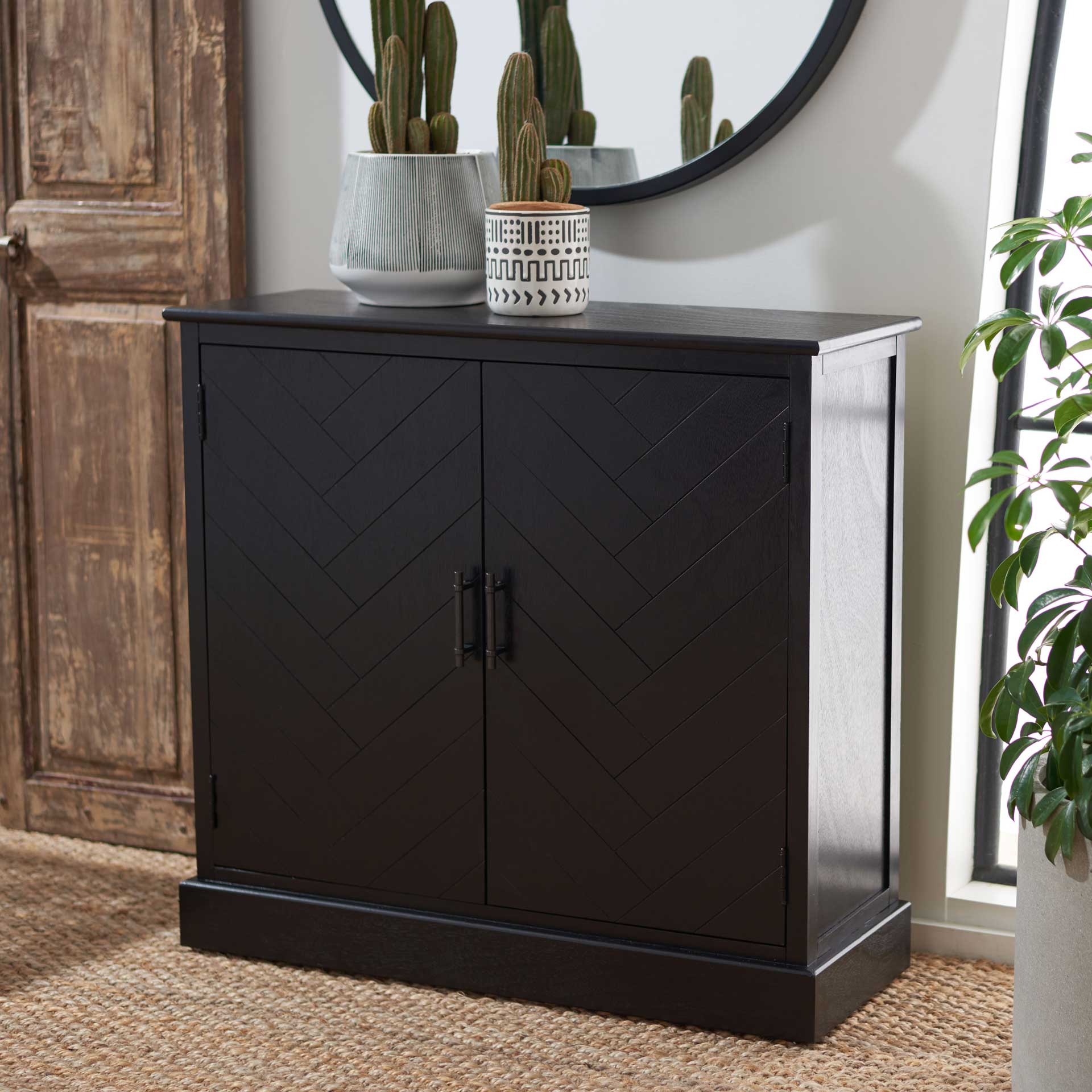 Pebbles 2 Door Sideboard Black - Image 8