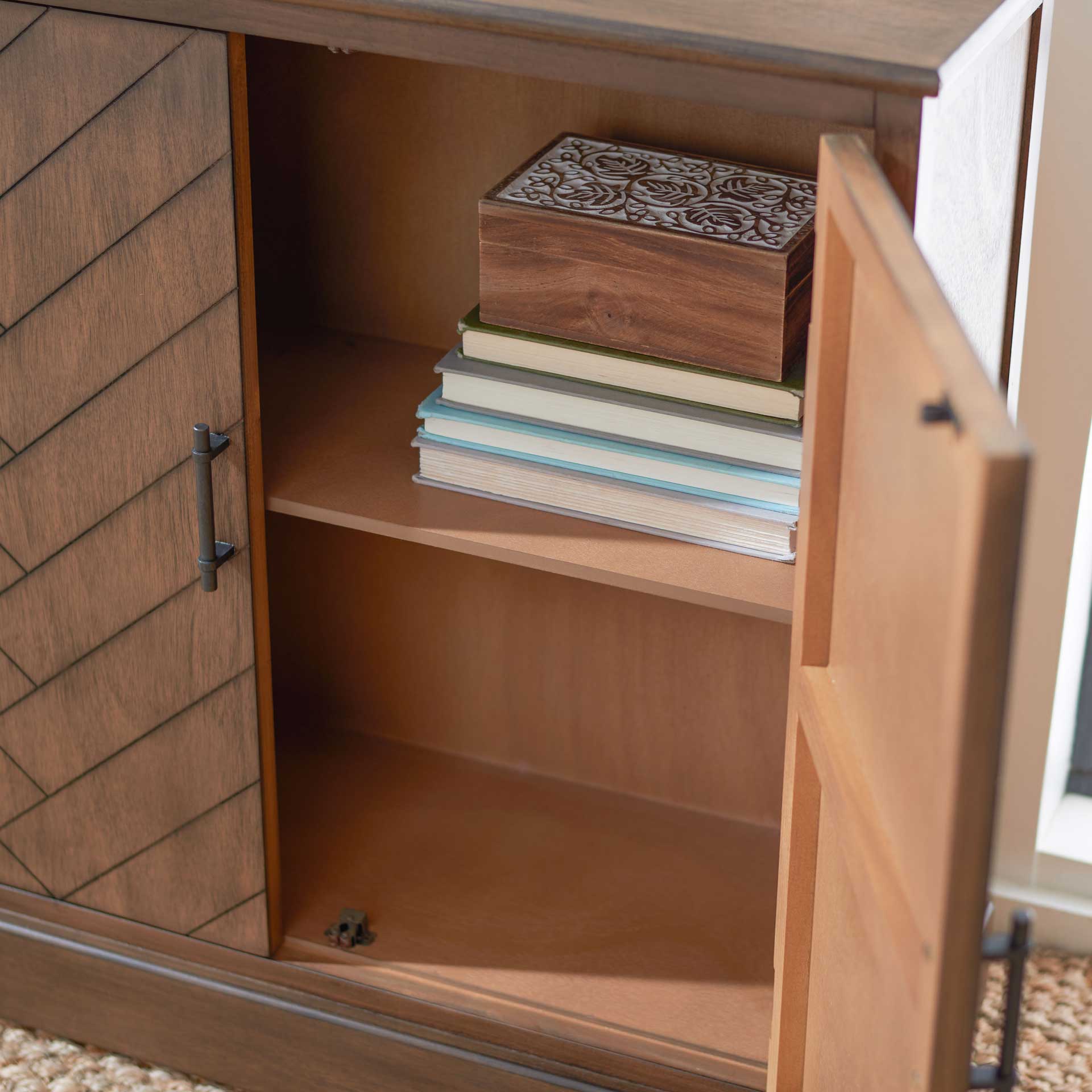 Pebbles 2 Door Sideboard Brown - Image 7
