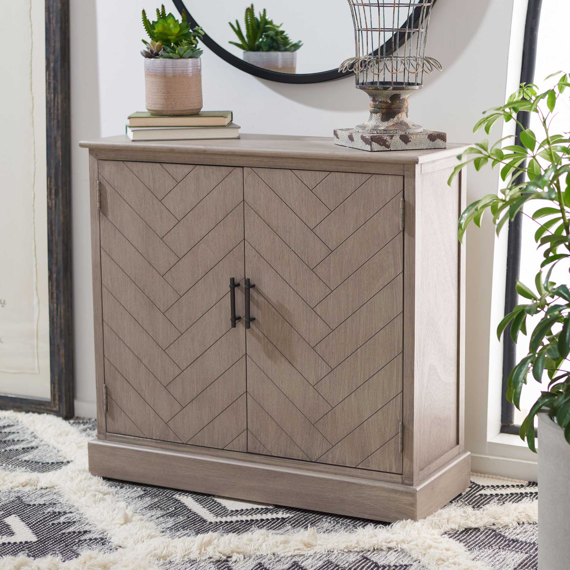 Pebbles 2 Door Sideboard Greige - Image 8