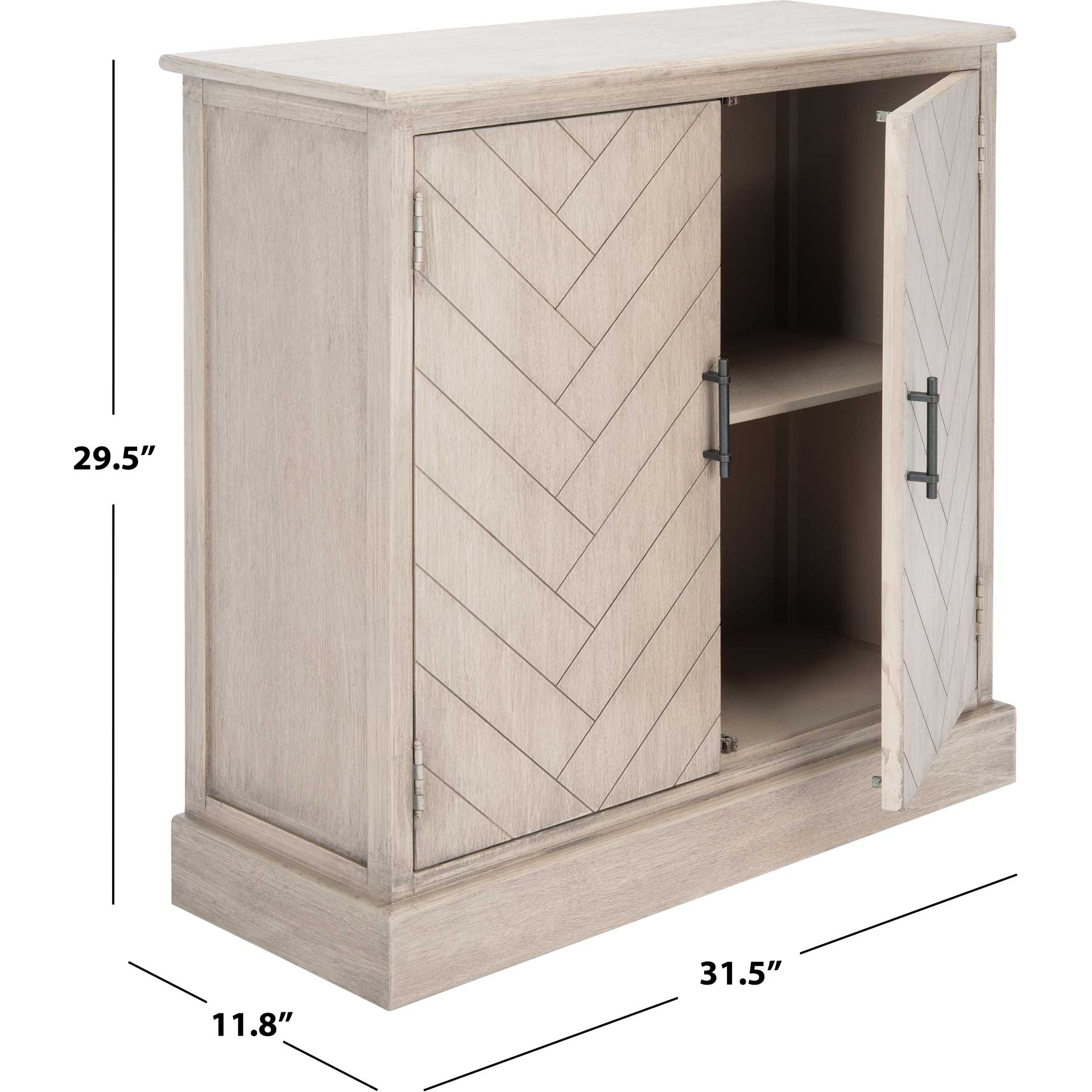 Pebbles 2 Door Sideboard Greige - Image 9