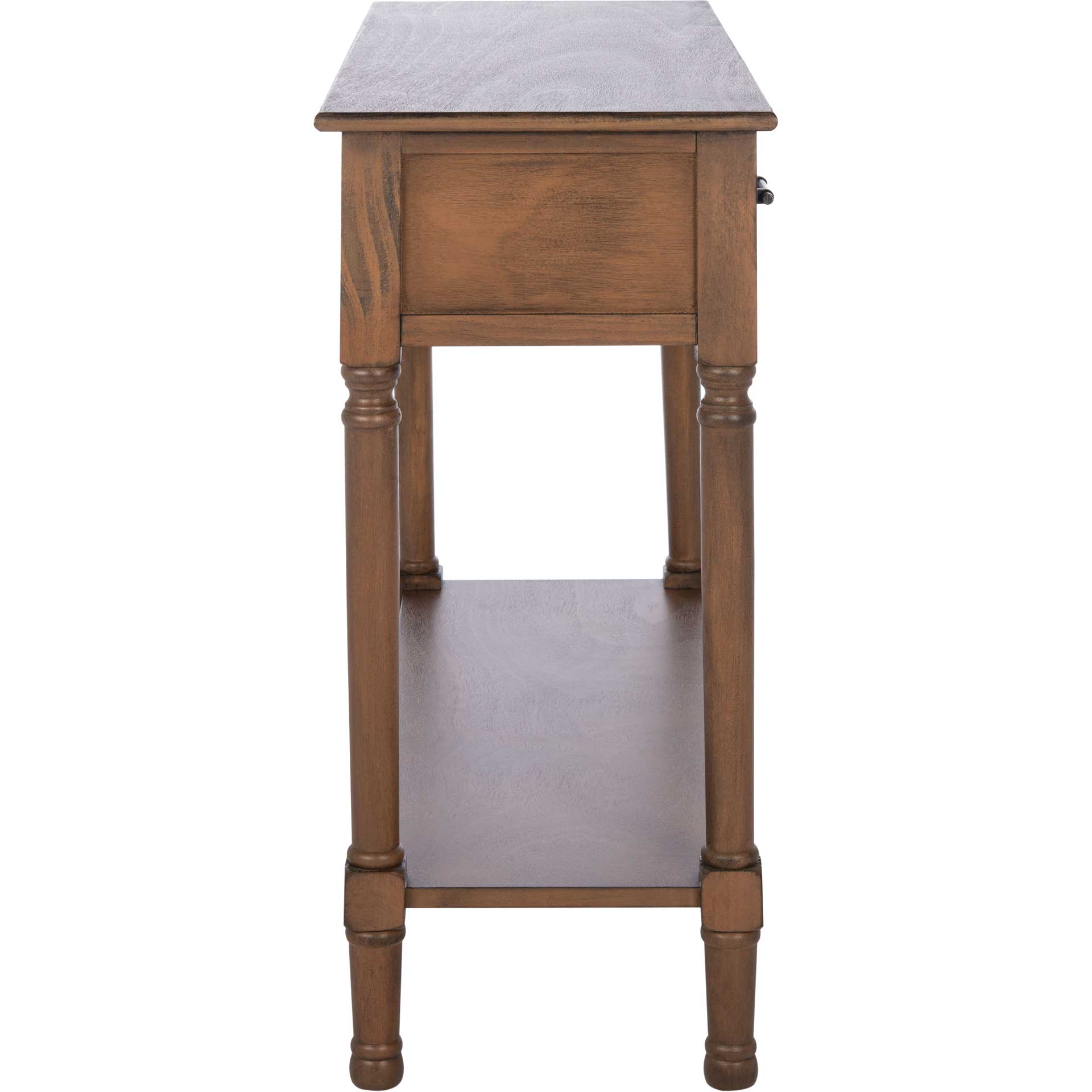 Pebbles 2 Drawer Console Table Brown - Image 2