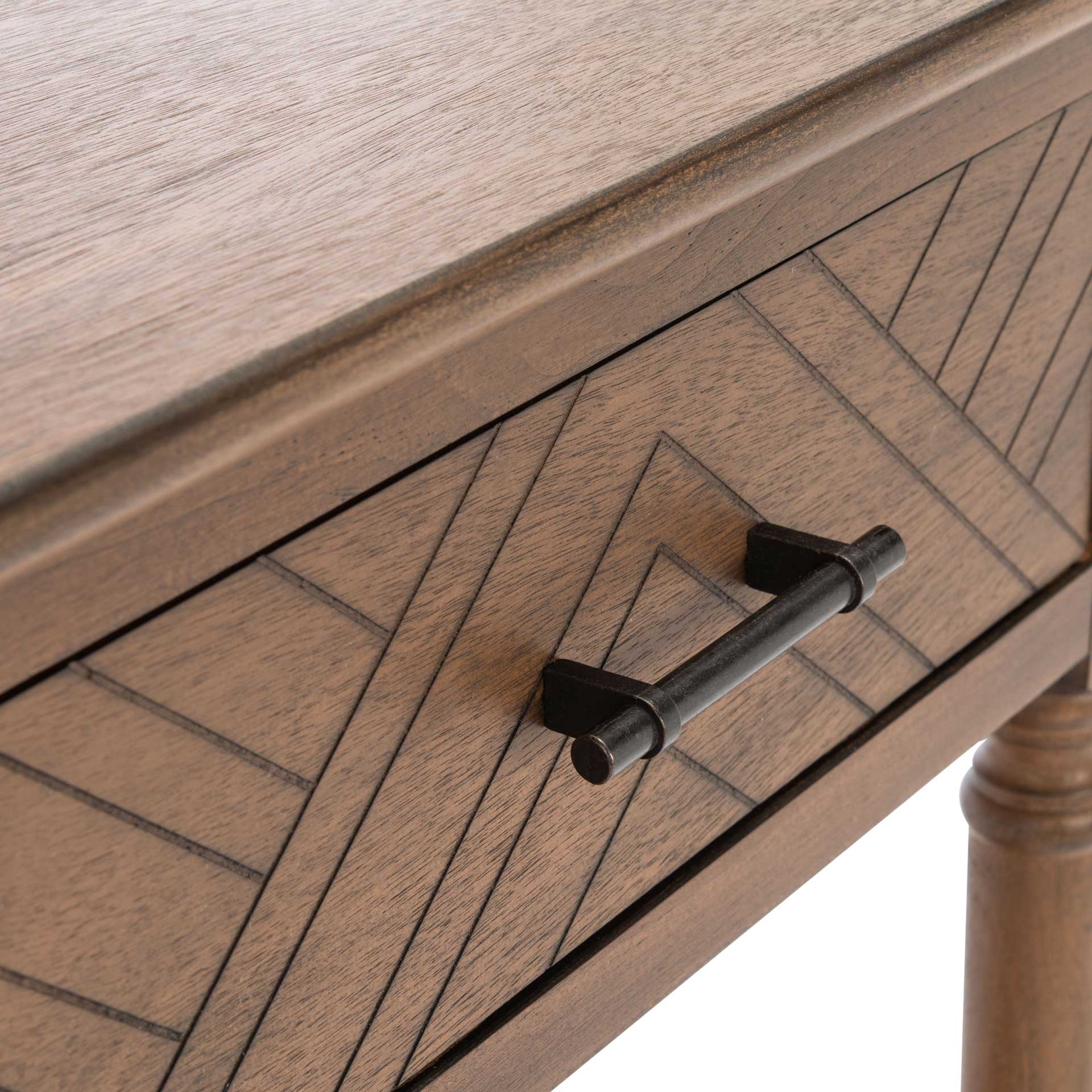 Pebbles 2 Drawer Console Table Brown - Image 6