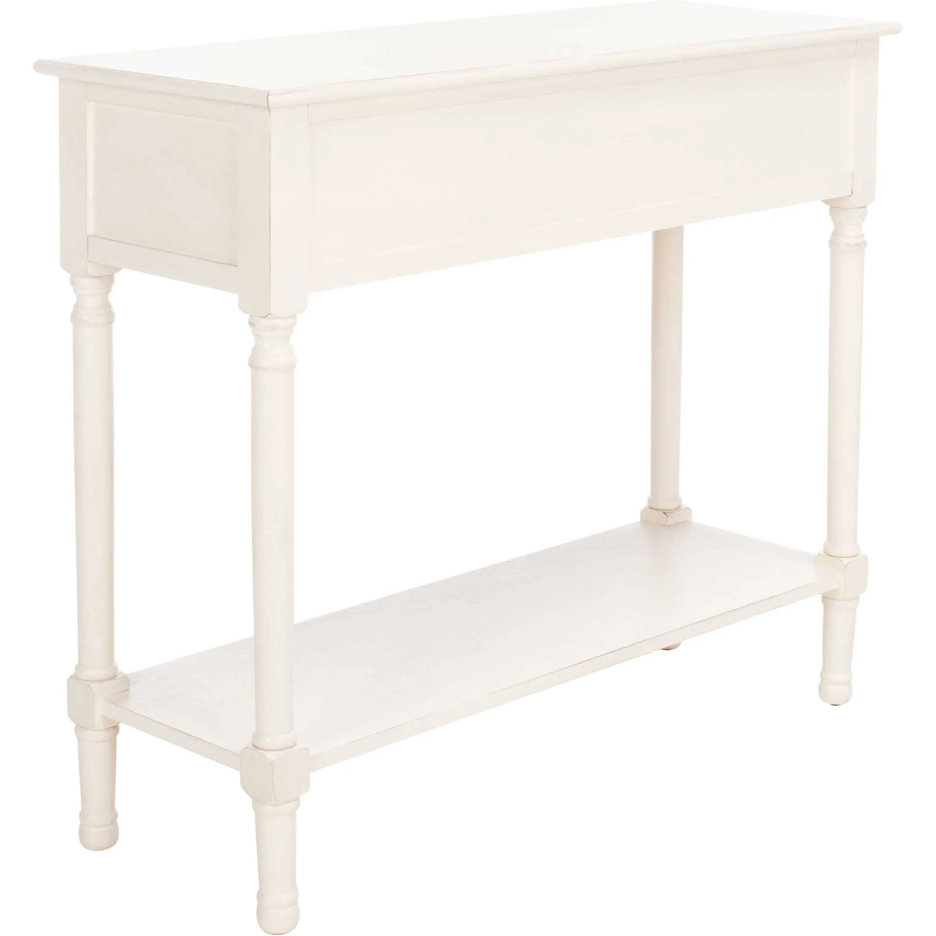Pebbles 2 Drawer Console Table Distressed White - Image 3