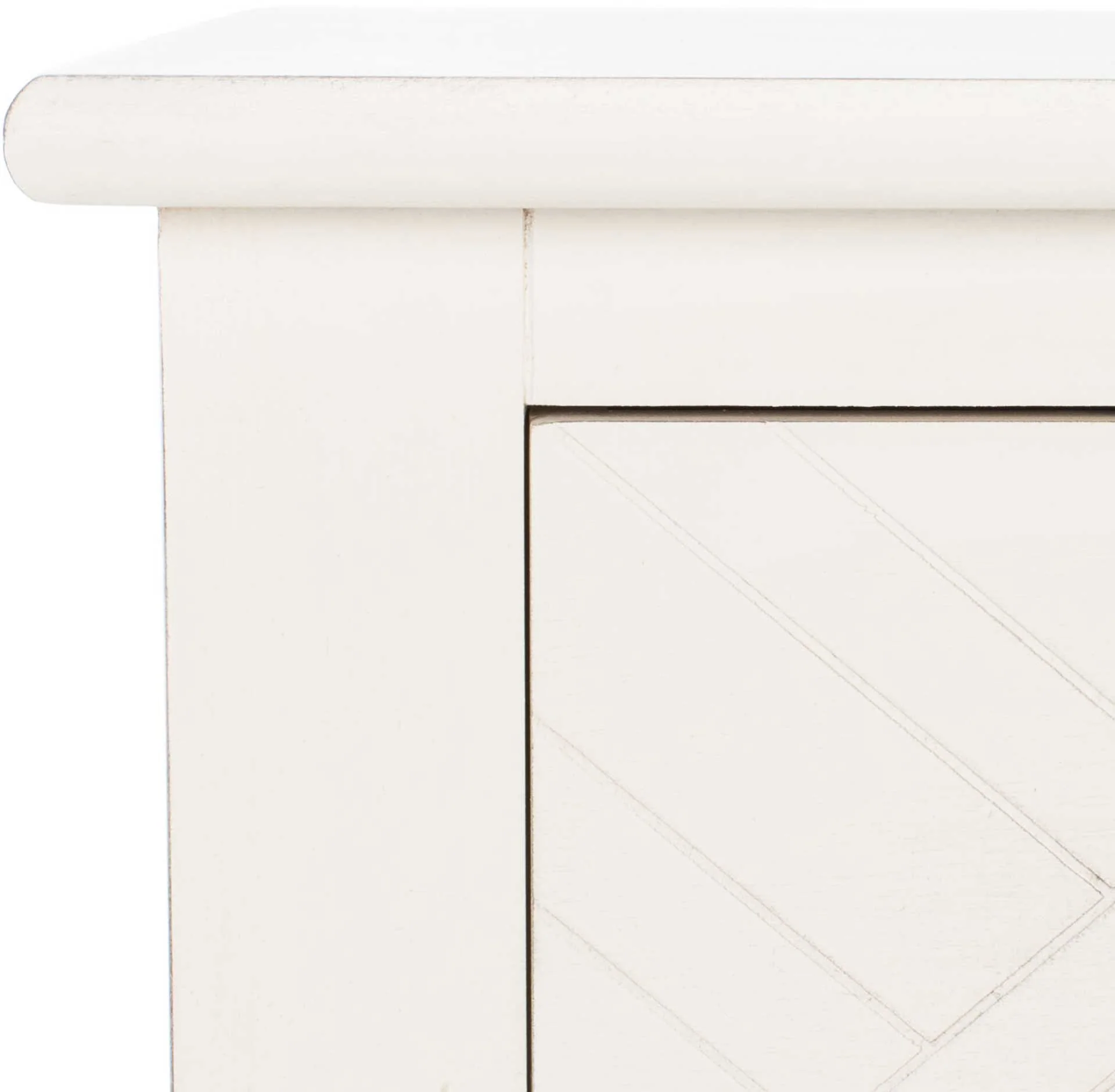 Pebbles 2 Drawer Console Table Distressed White - Image 5