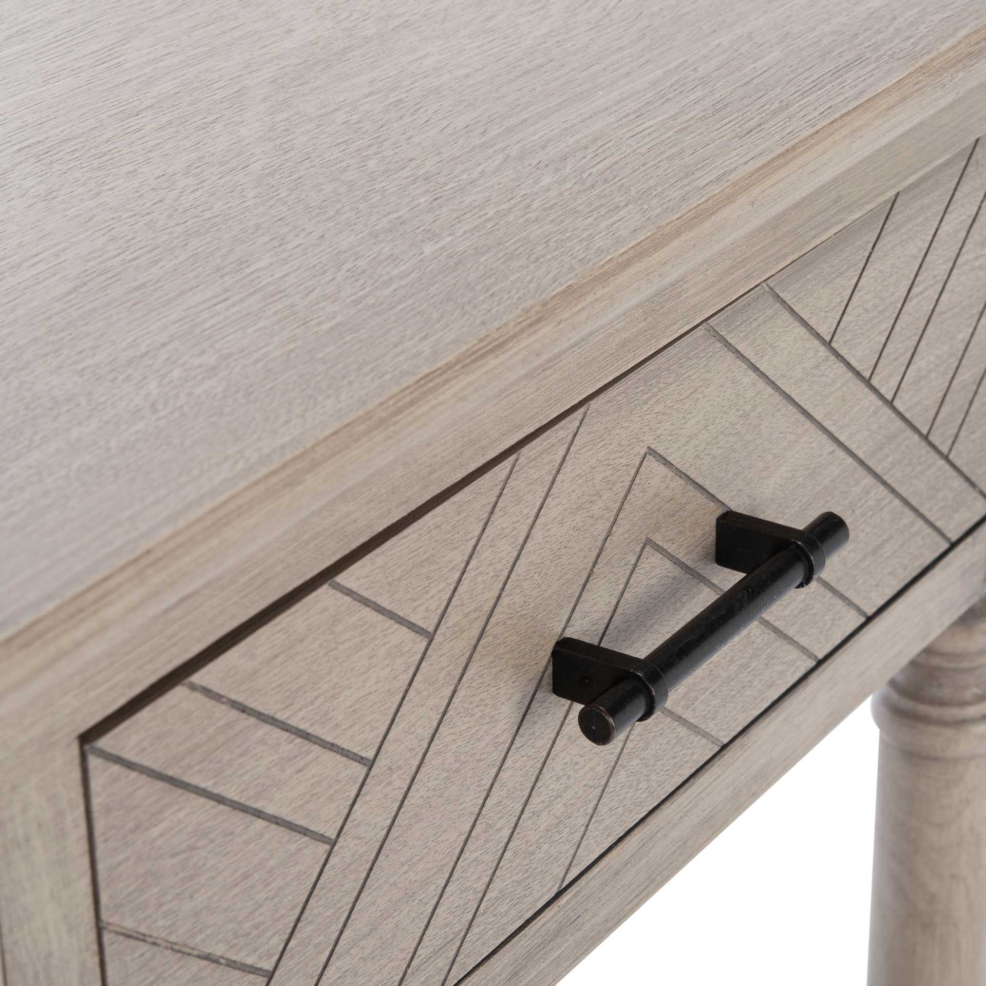 Pebbles 2 Drawer Console Table Greige - Image 6