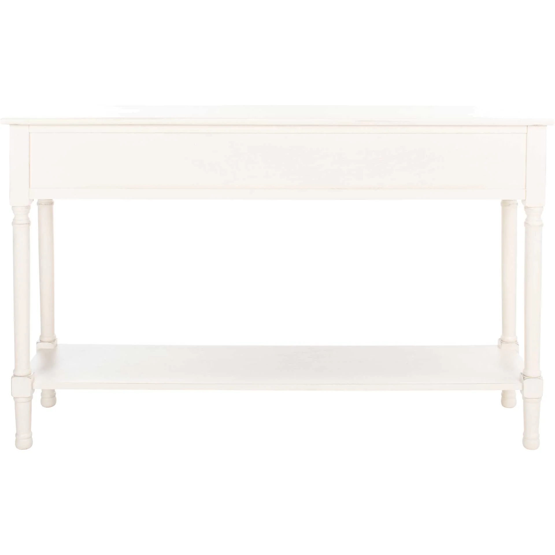 Pebbles 3 Drawer Console Table Distressed White - Image 3