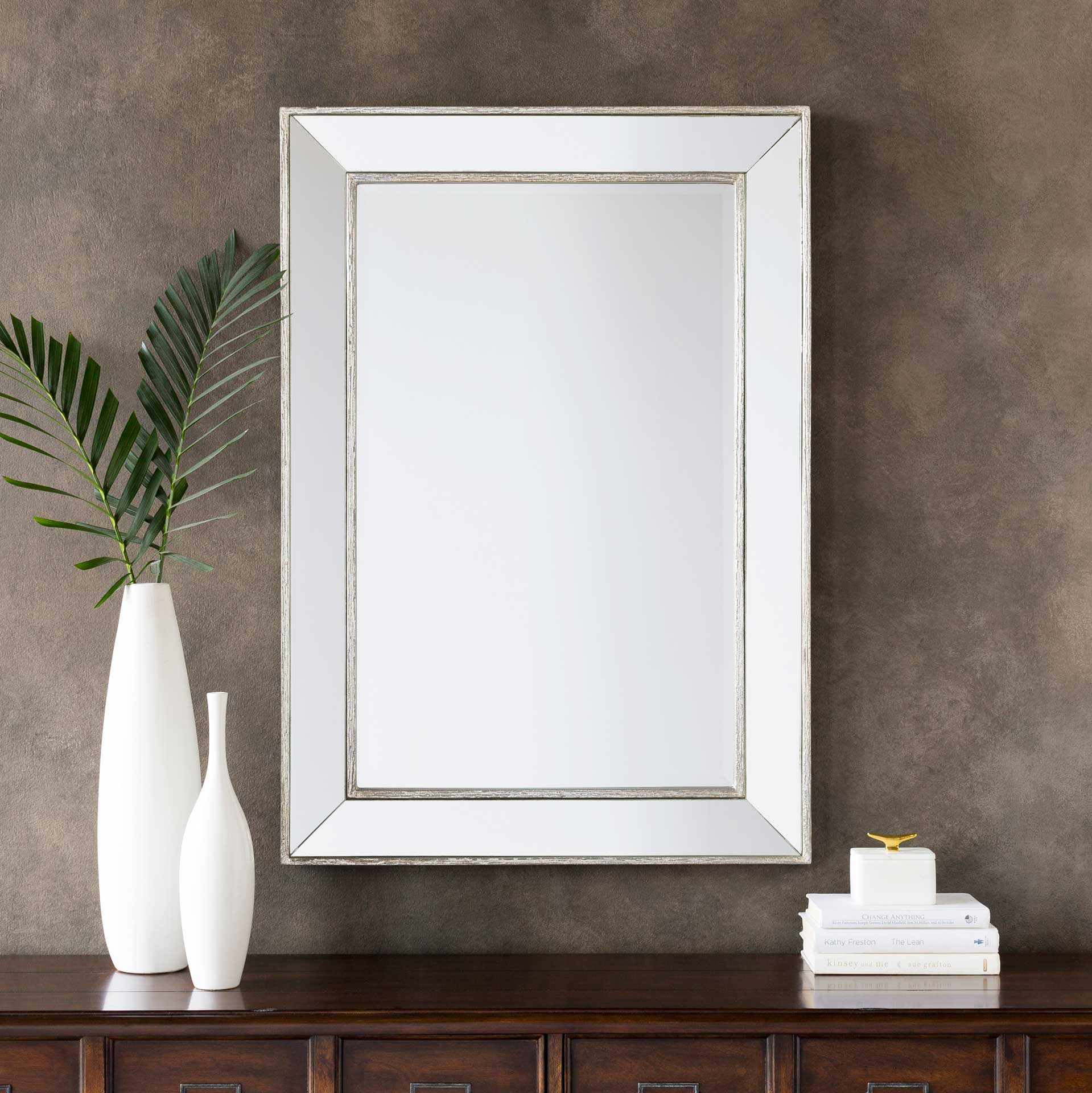 Pedro Distressed Mirror Silver - Image 3
