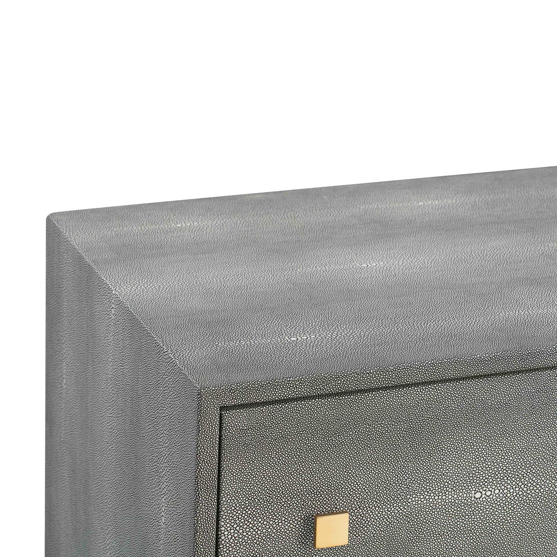 Pedro Shagreen 6 Drawer Dresser Gray - Image 9