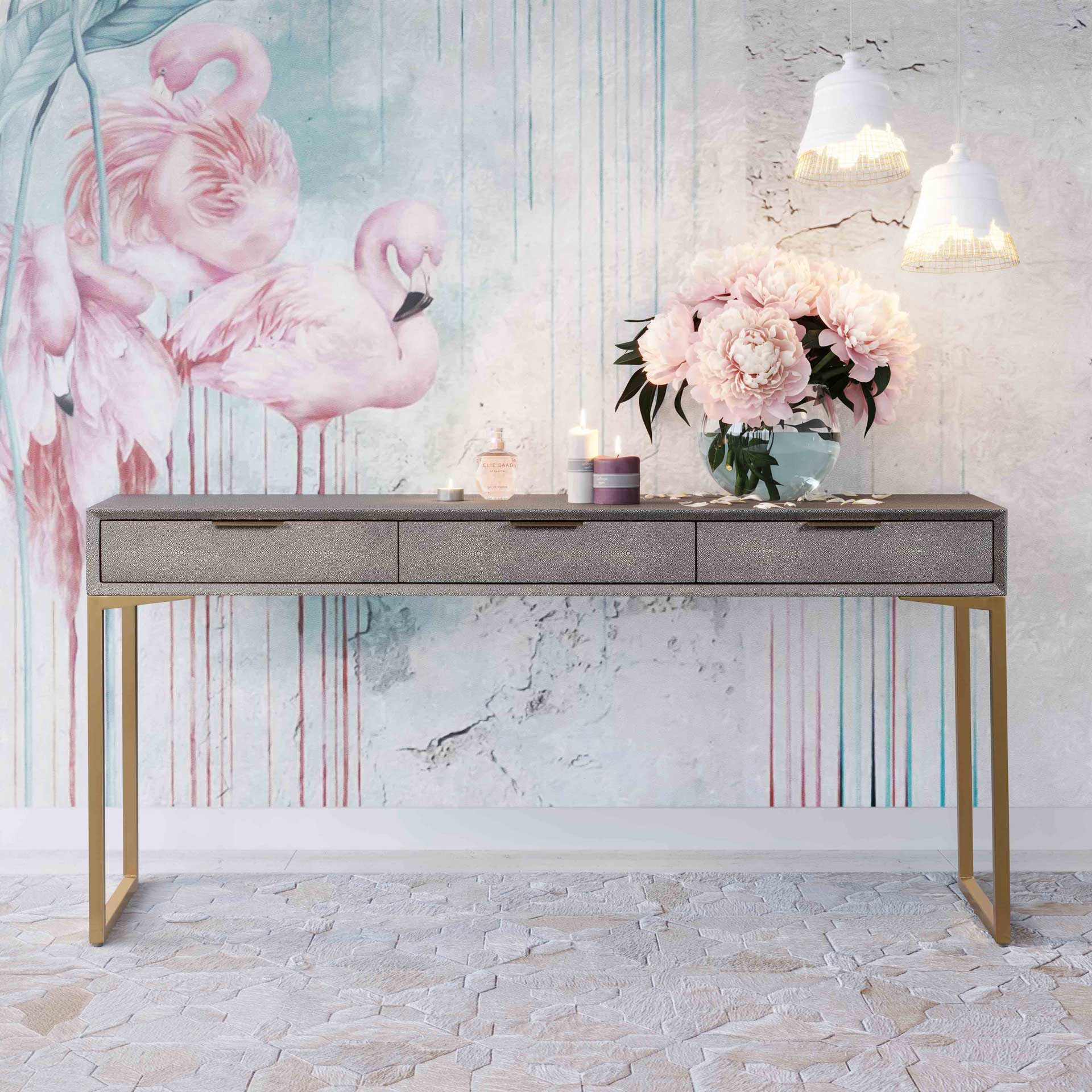 Pedro Shagreen Console Table Gray - Image 7