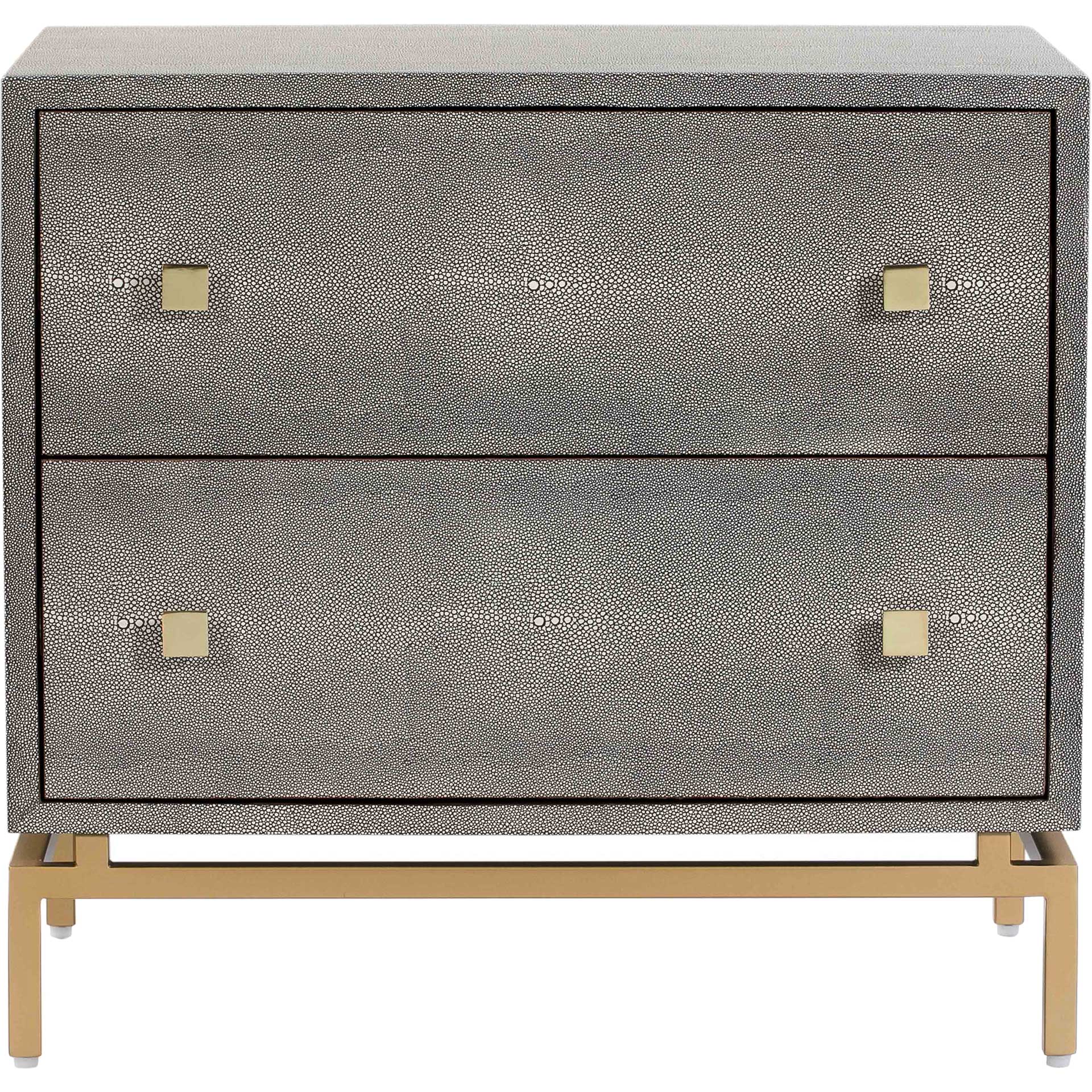 Pedro Shagreen Nightstand Gray - Image 2