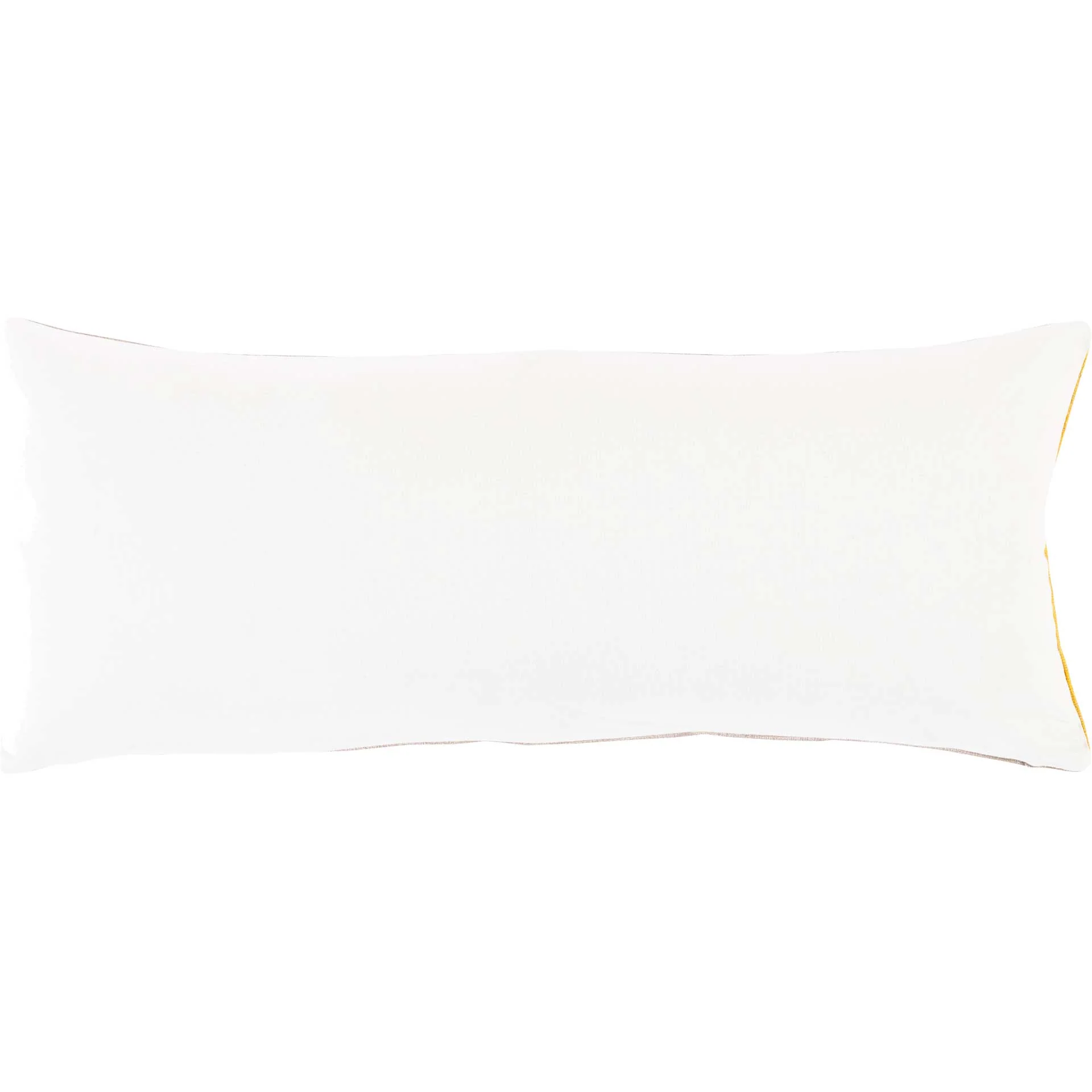 Penelope Lumbar Pillow Ivory/Saffron/Dark Brown - Image 2