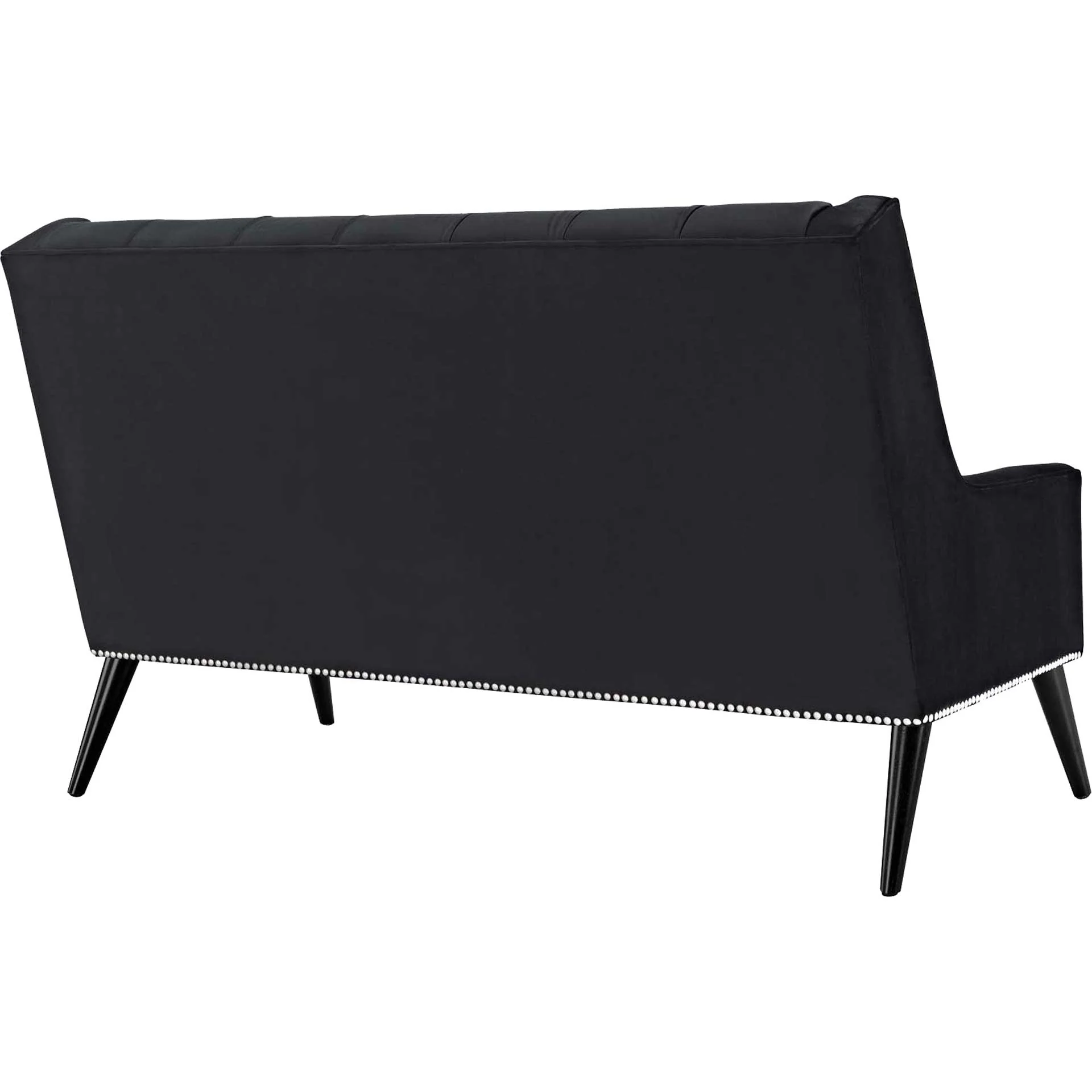 Pericles Velvet Sofa Black - Image 3