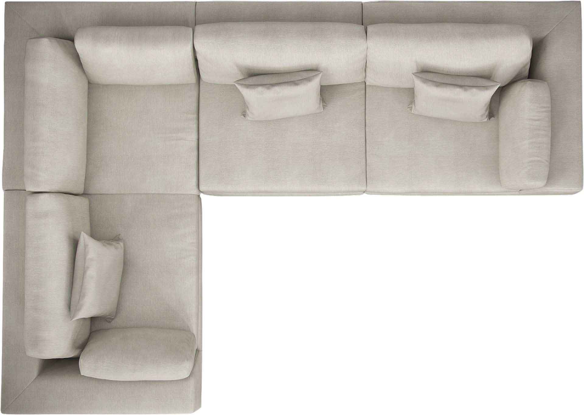 Perry Compact L-Corner Sofa Moonbeam - Image 2