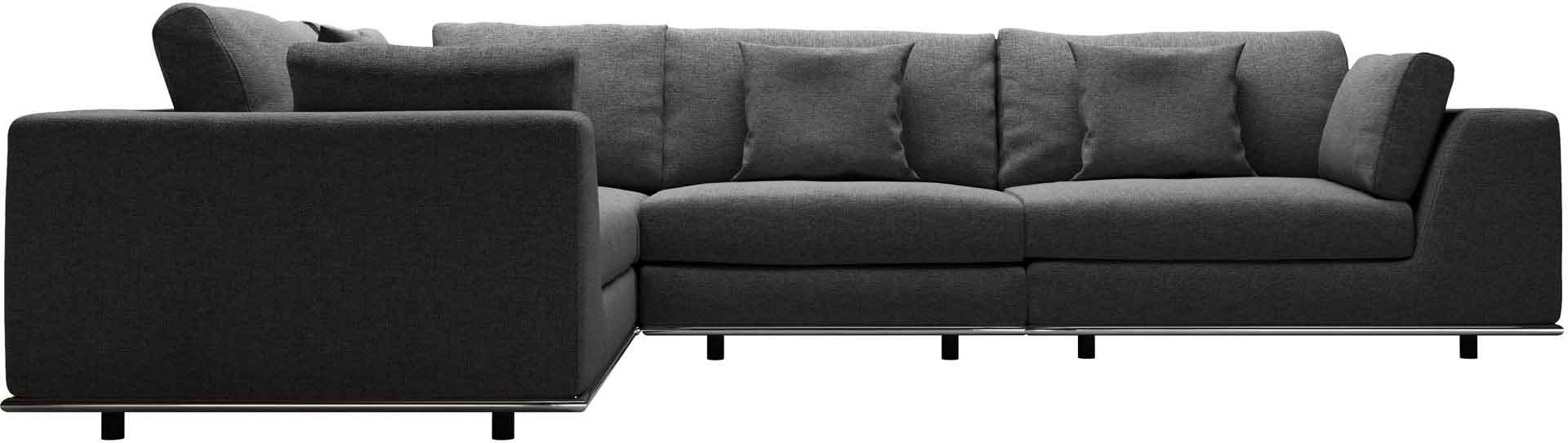 Perry Compact L-Corner Sofa Sofa Shadow Gray - Image 2