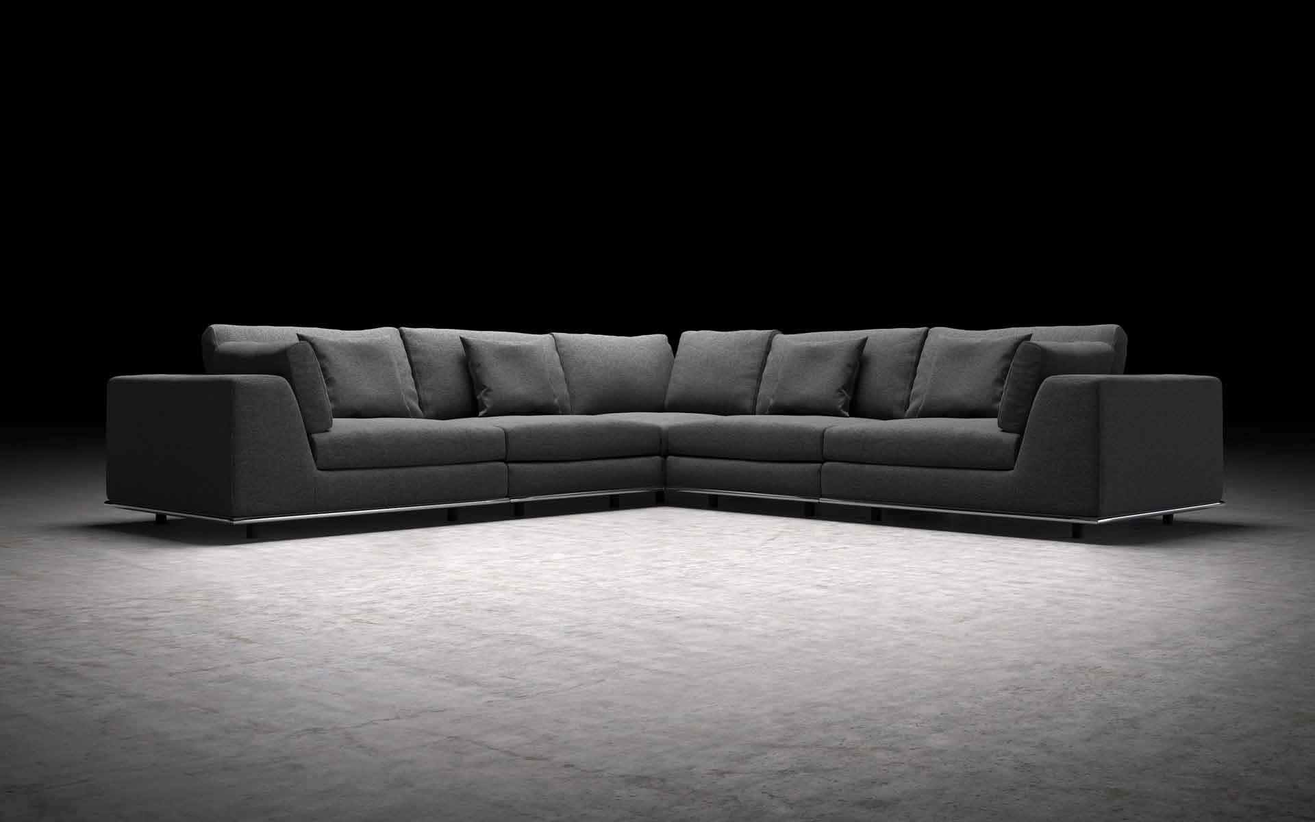 Perry Corner Sofa Shadow Gray - Image 3