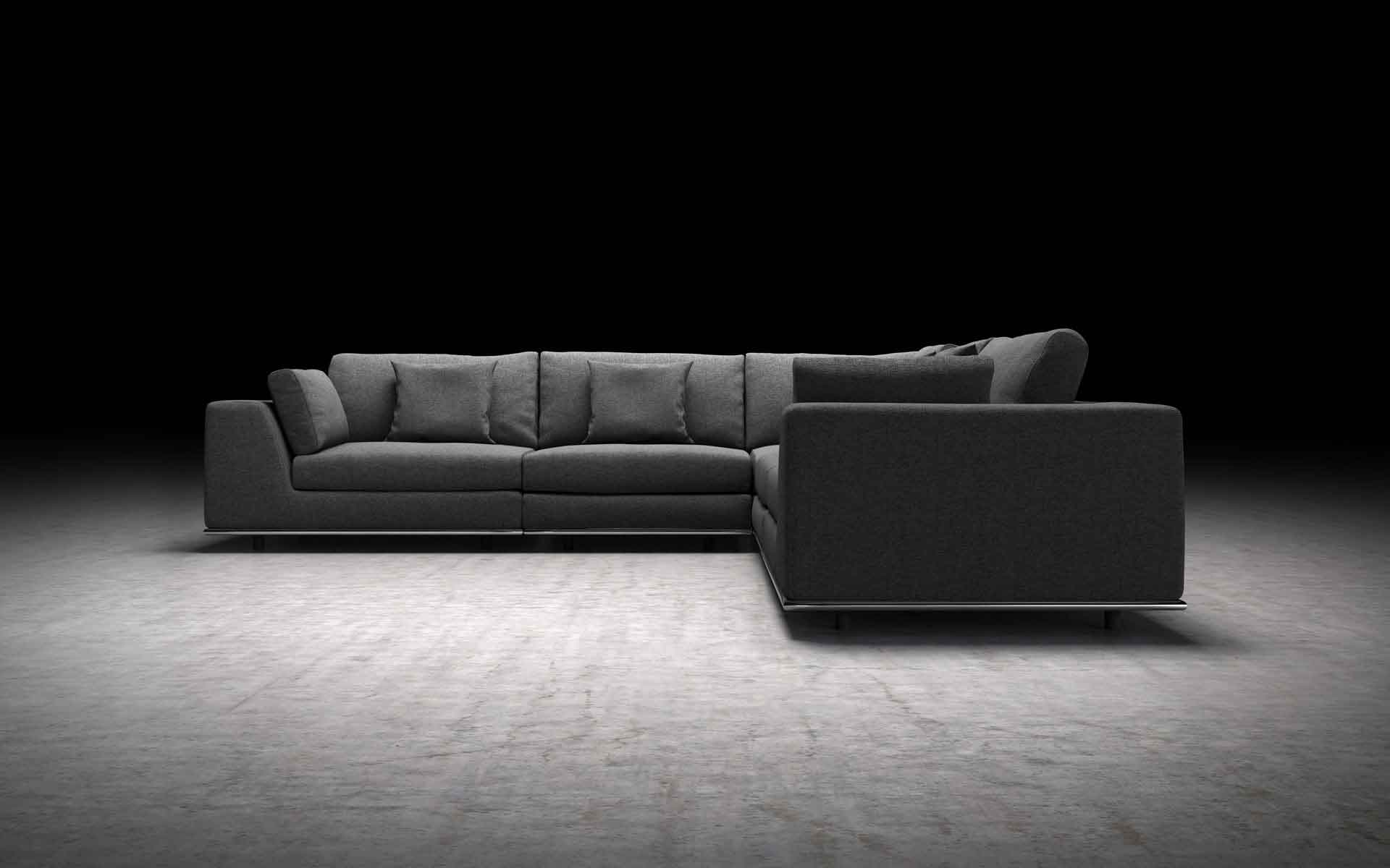 Perry Corner Sofa Shadow Gray - Image 4