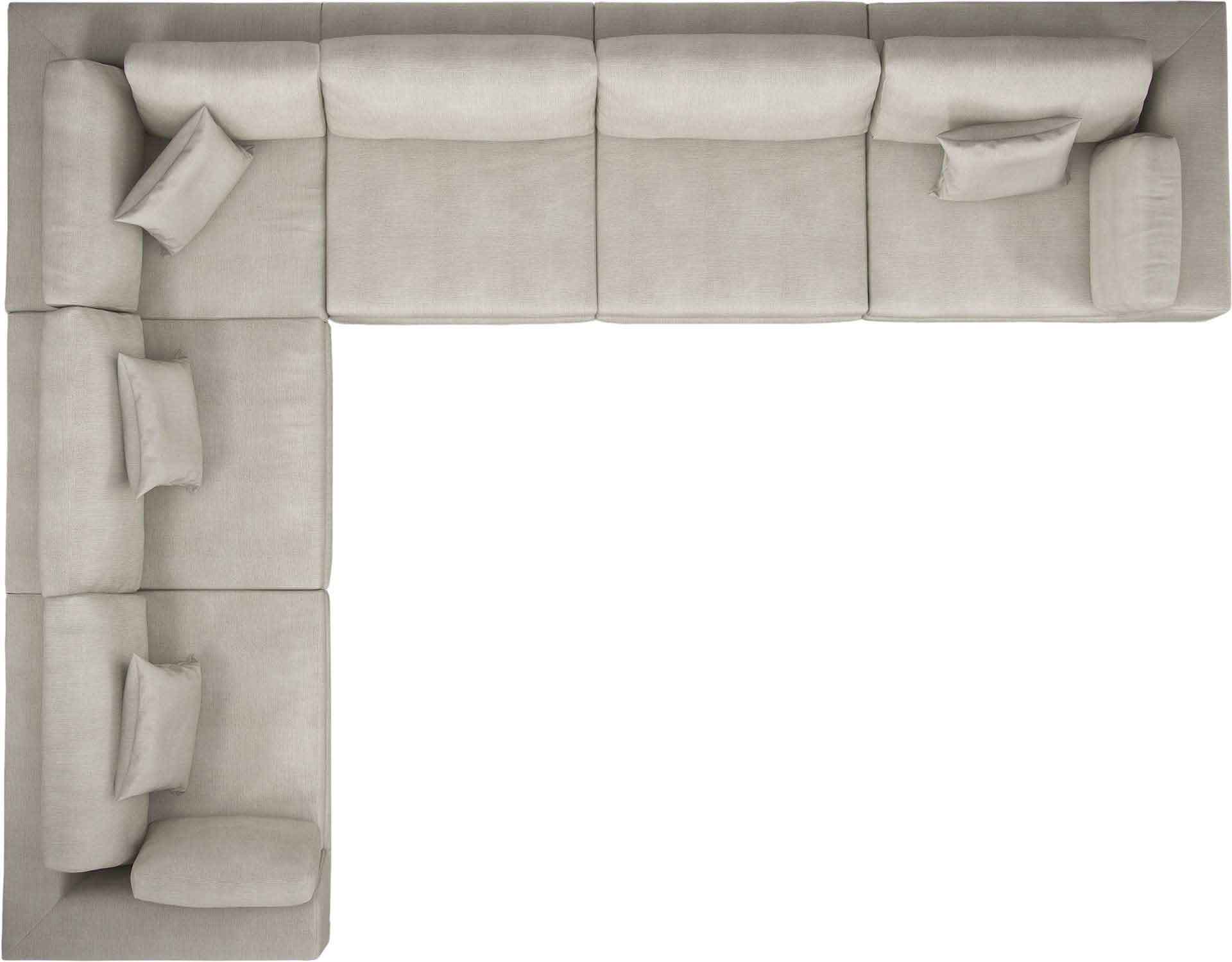 Perry Extended L-Corner Sofa Moonbeam - Image 2