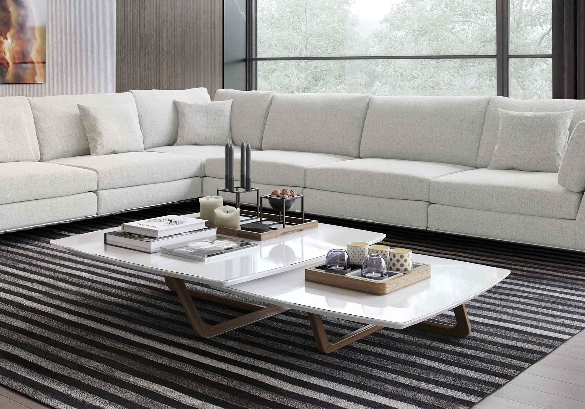 Perry Extended L-Corner Sofa Moonbeam - Image 5