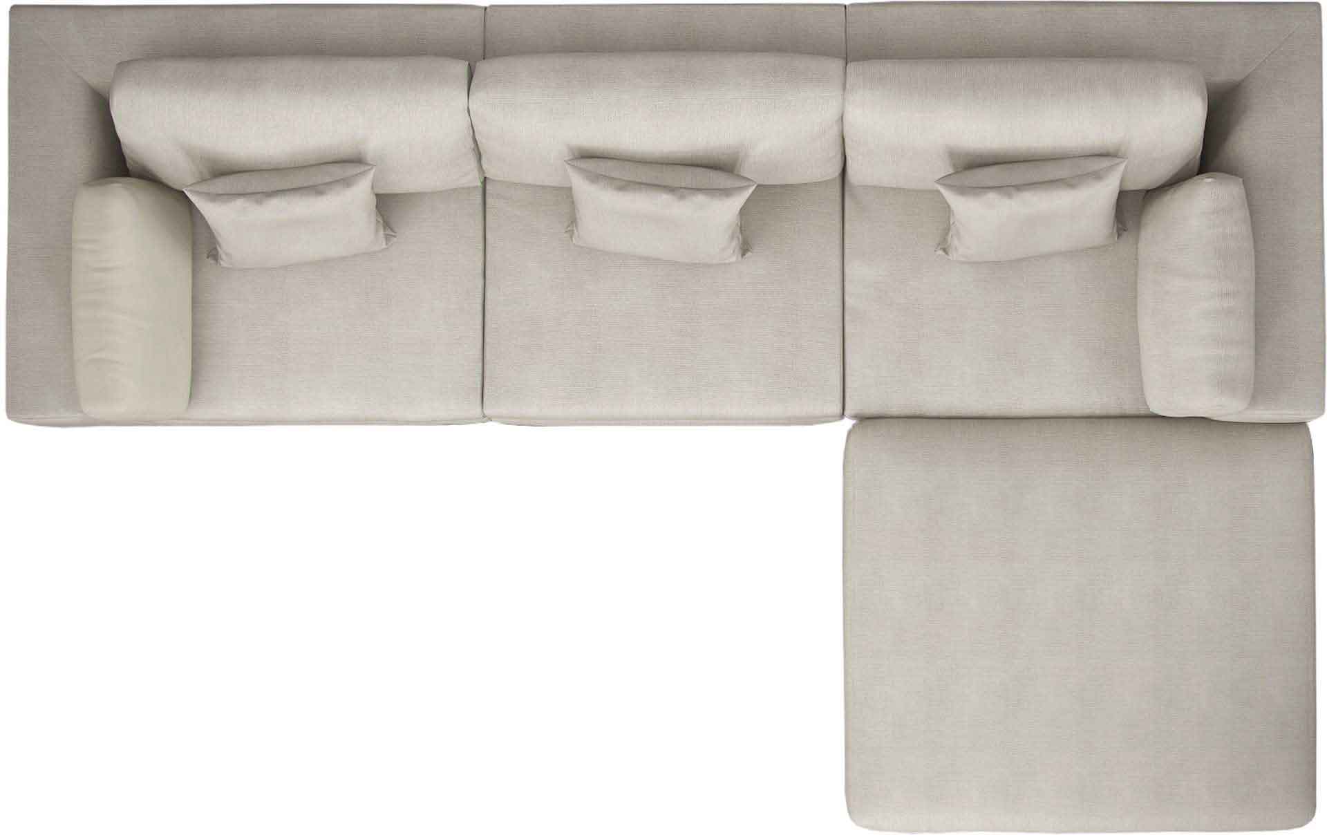 Perry Sectional Sofa Moonbeam - Image 2