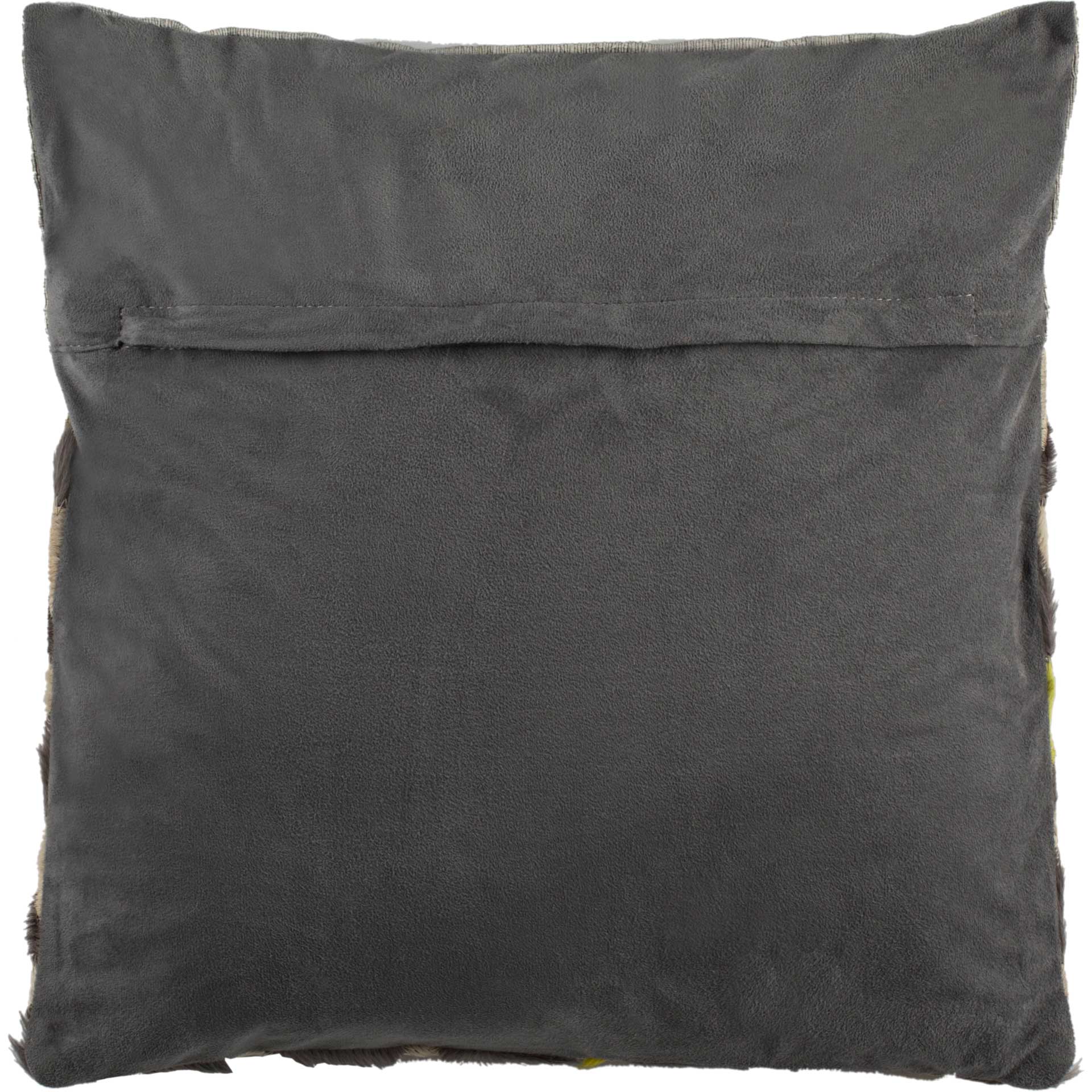 Peruse Cowhide Pillow Gray/Yellow/White - Image 2