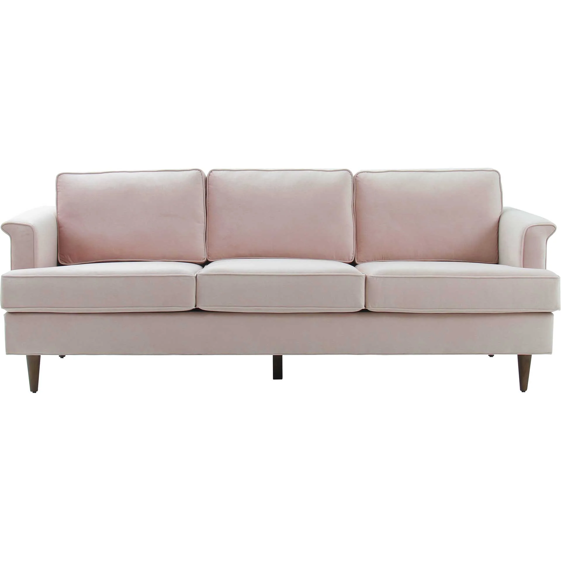 Pessac Velvet Sofa Blush - Image 2