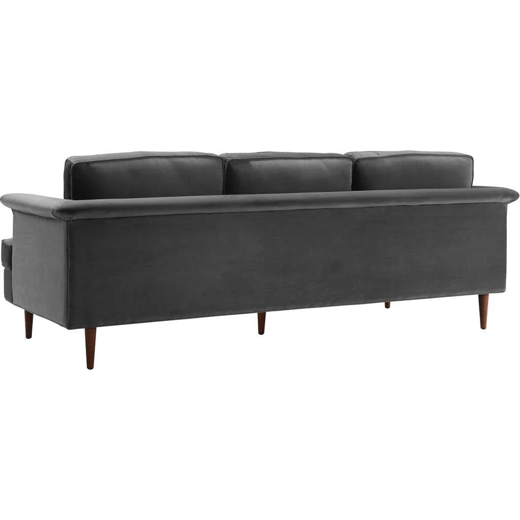 Pessac Velvet Sofa Gray - Image 3