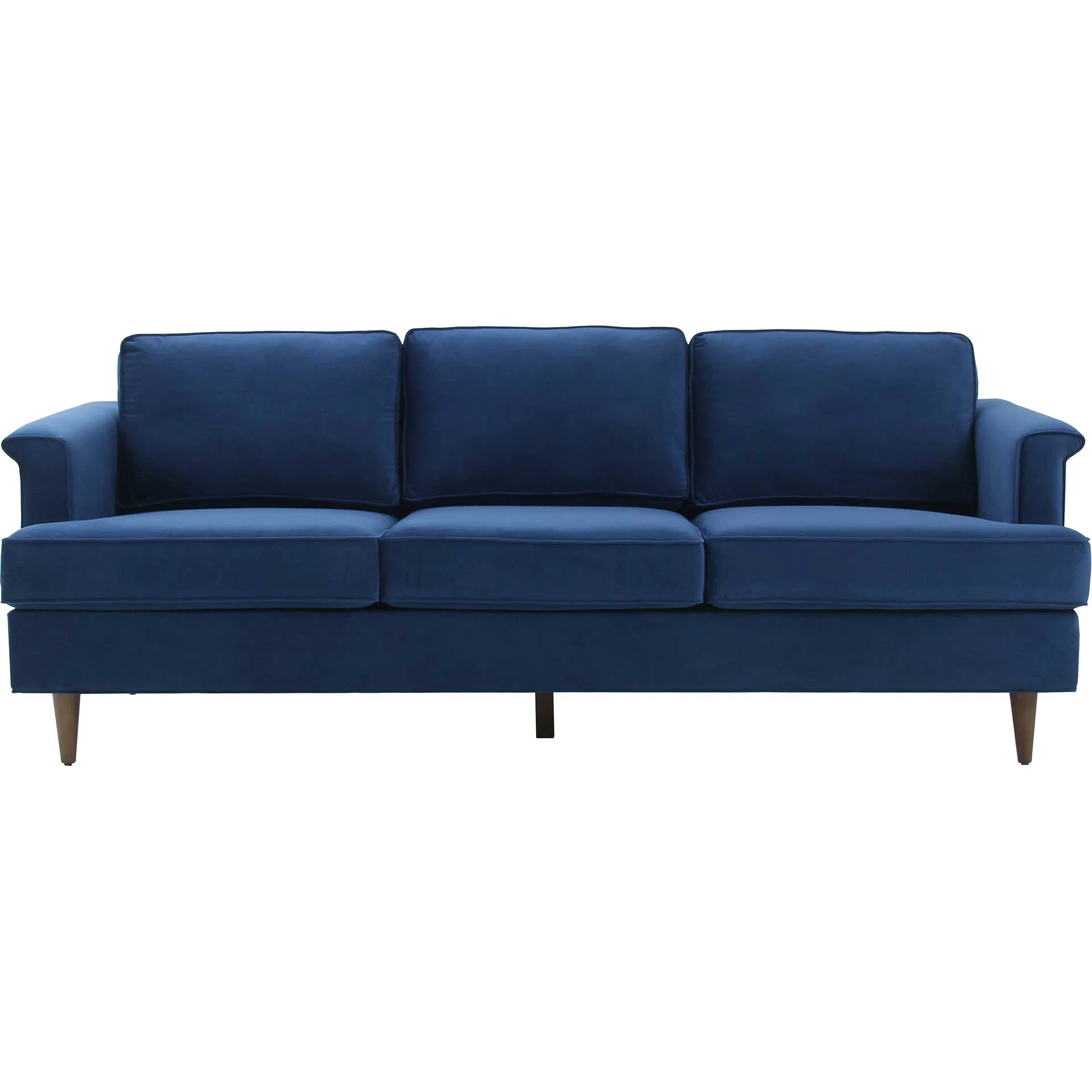 Pessac Velvet Sofa Navy - Image 2