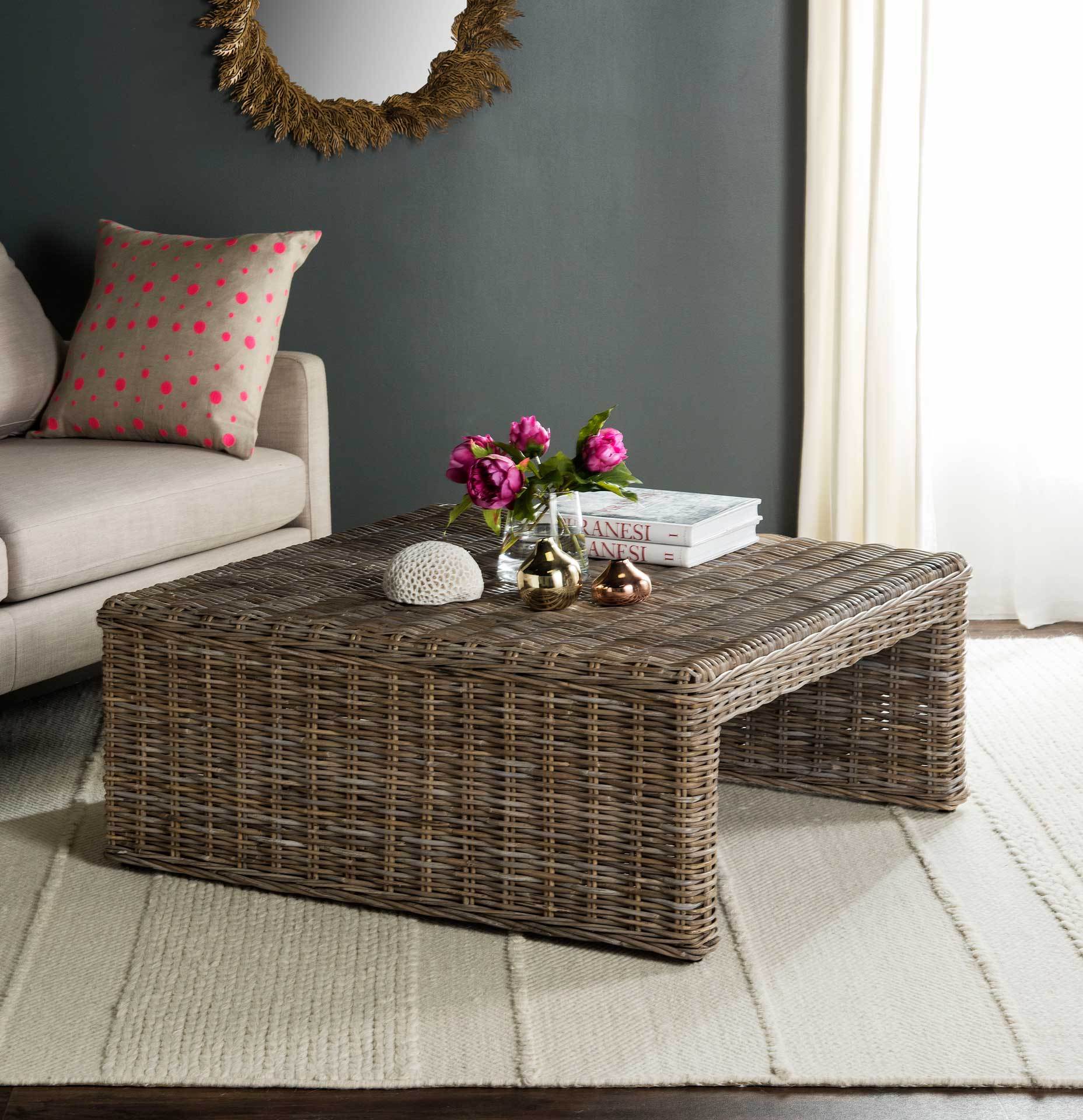 Peter Wicker Coffee Table - Image 3