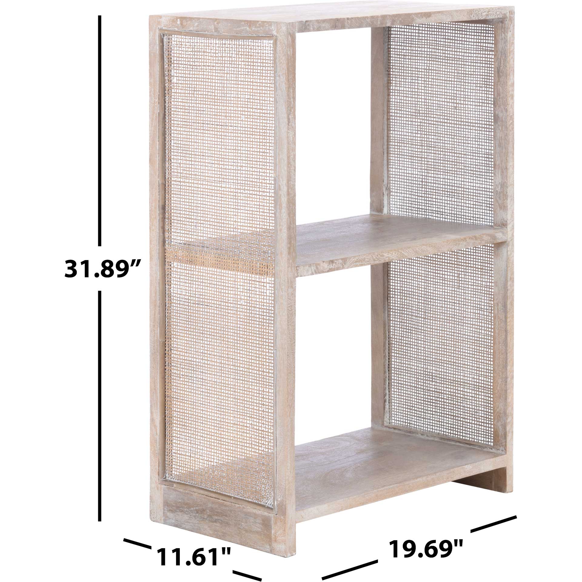 Phoebe 2 Shelf Etagere Gray White Wash - Image 6
