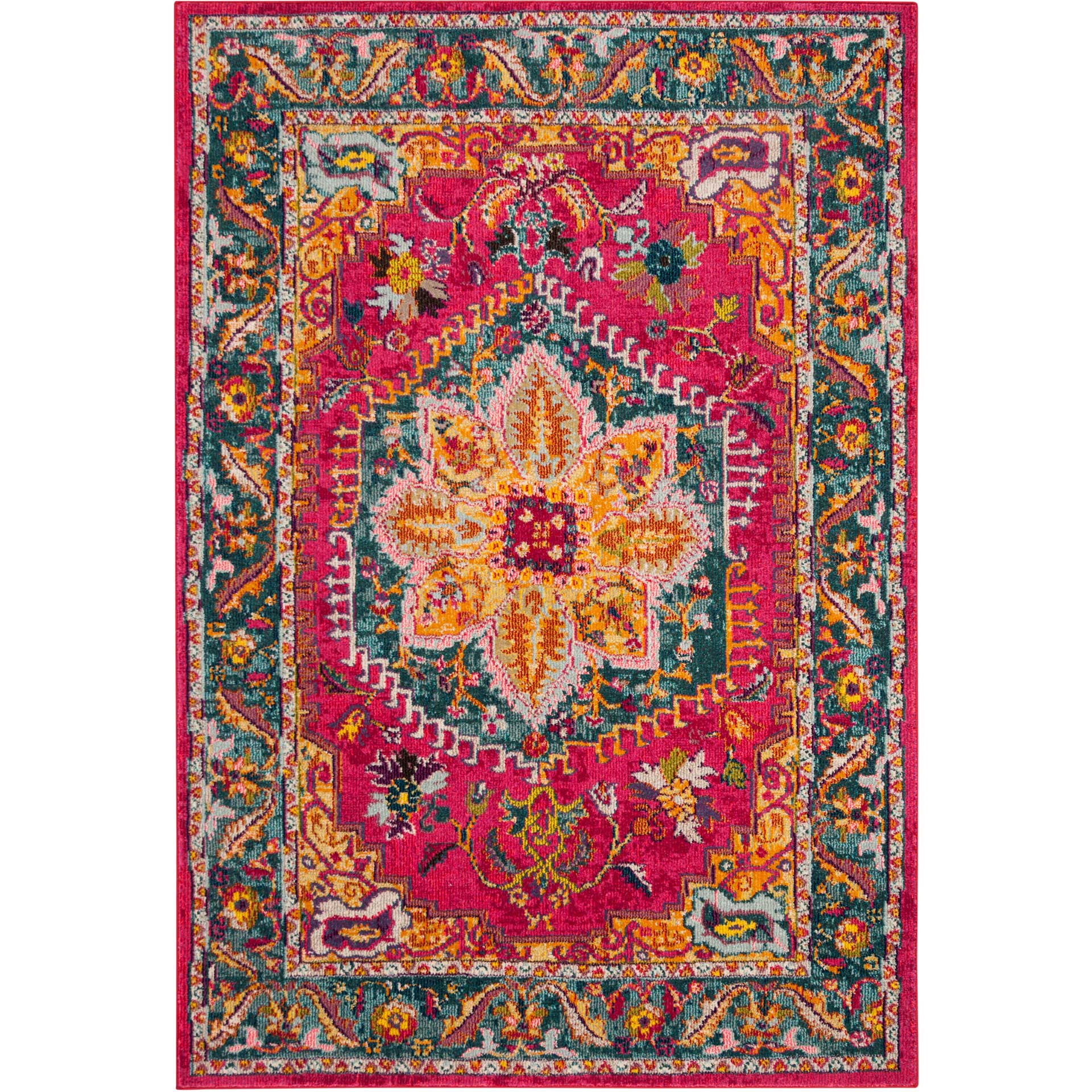 Phoenix Fuchsia/Blue Area Rug - Image 2