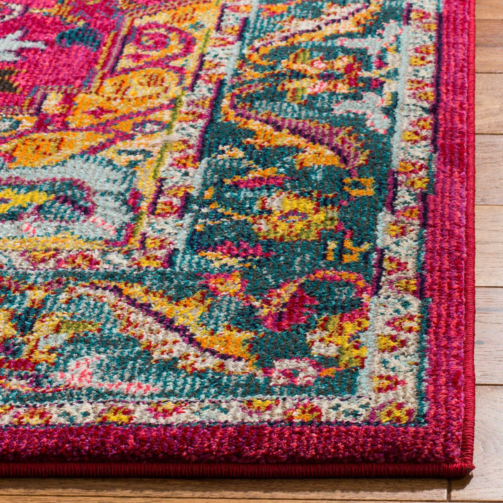 Phoenix Fuchsia/Blue Area Rug - Image 3