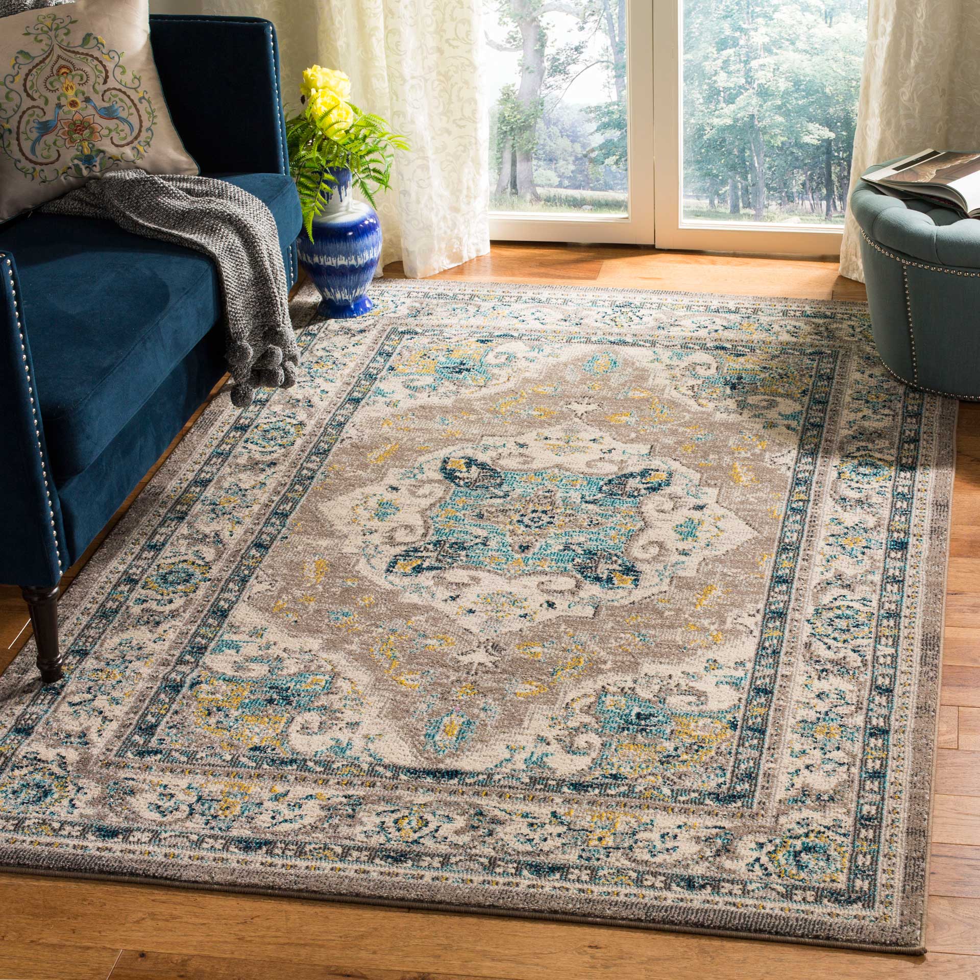 Phoenix Ivory/Gray Area Rug - Image 4
