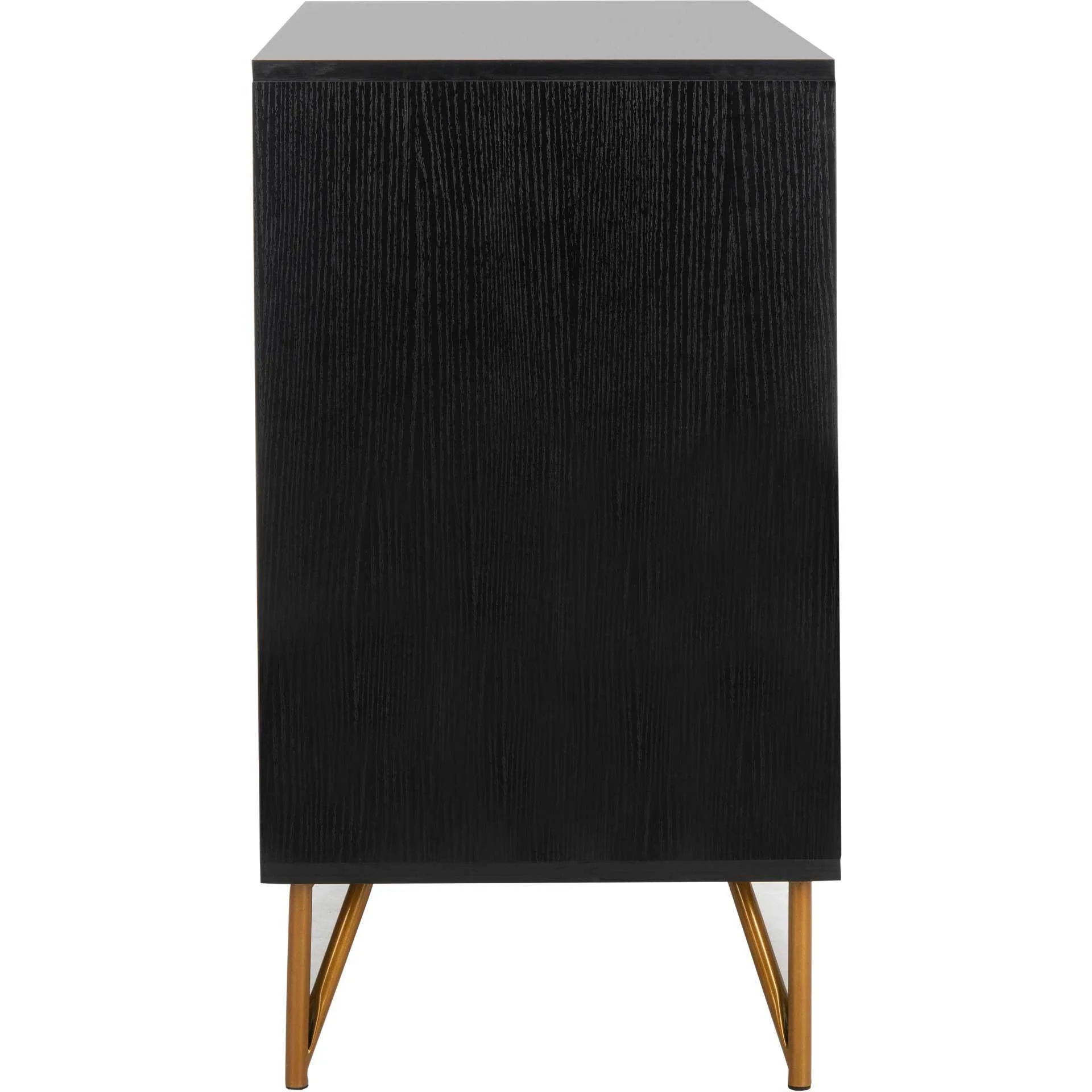 Pierce 2 Door Modular TV Unit Black/Gold - Image 3