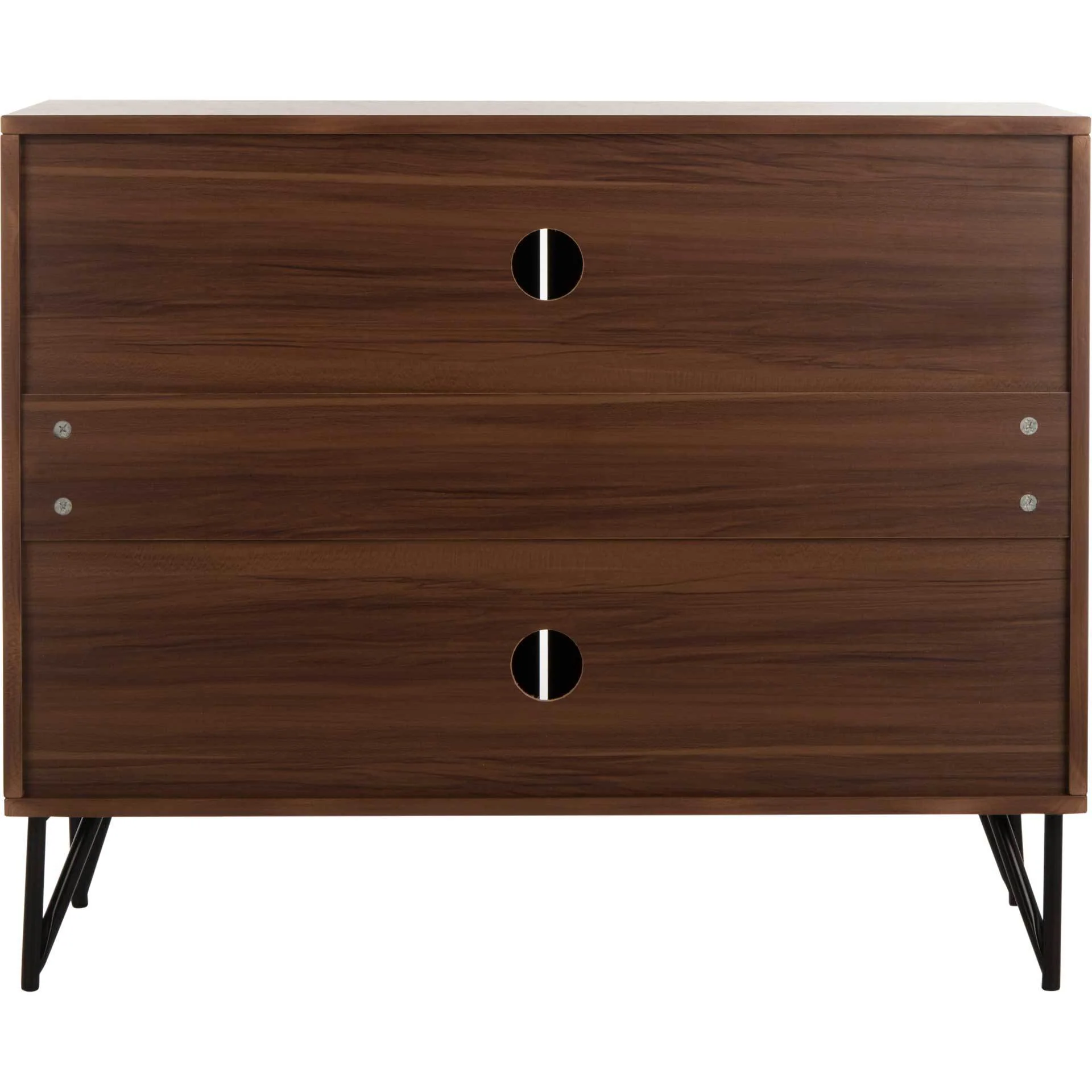 Pierce 2 Door Modular TV Unit Dark Oak/Black - Image 4