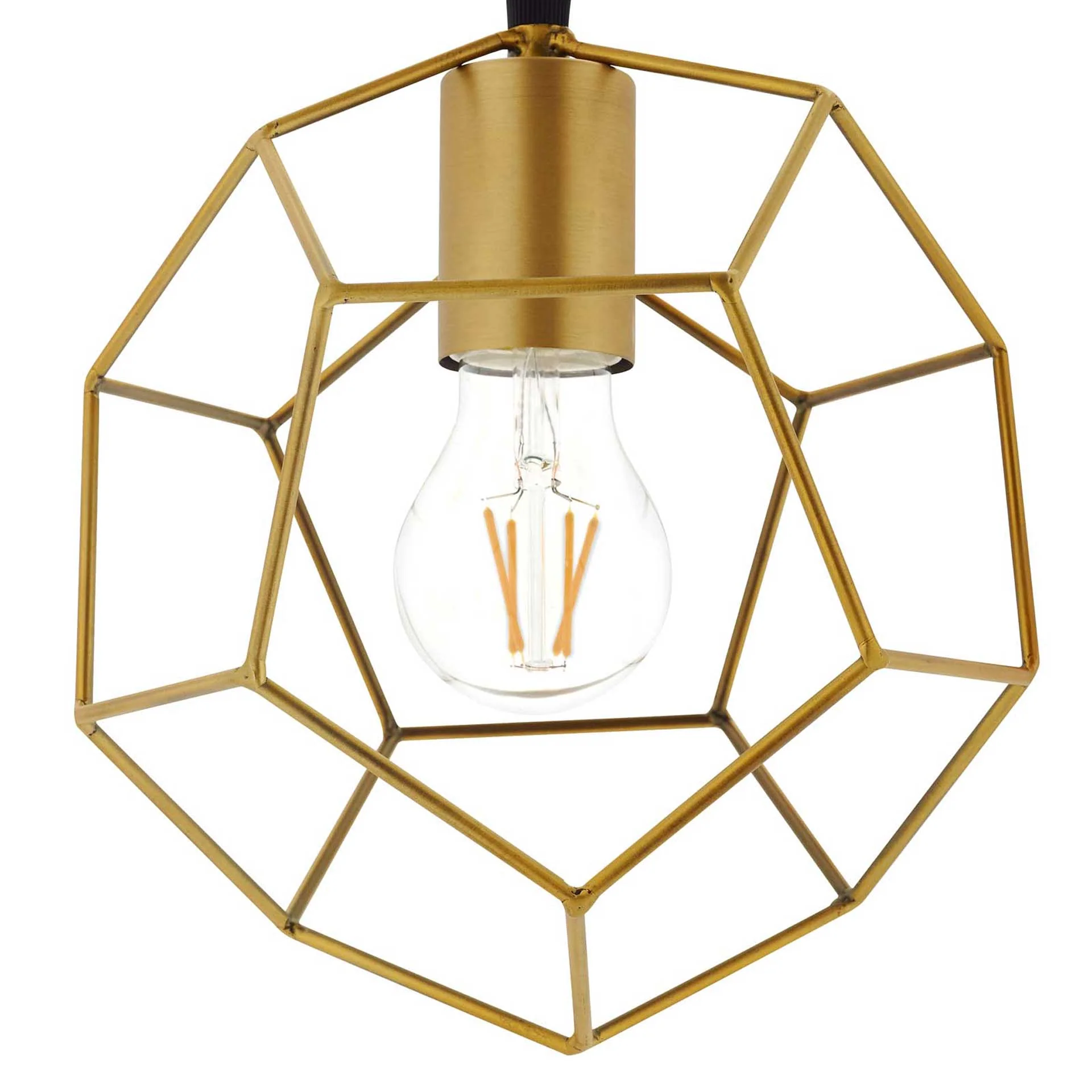 Pierce Metal Ceiling Fixture Gold - Image 2