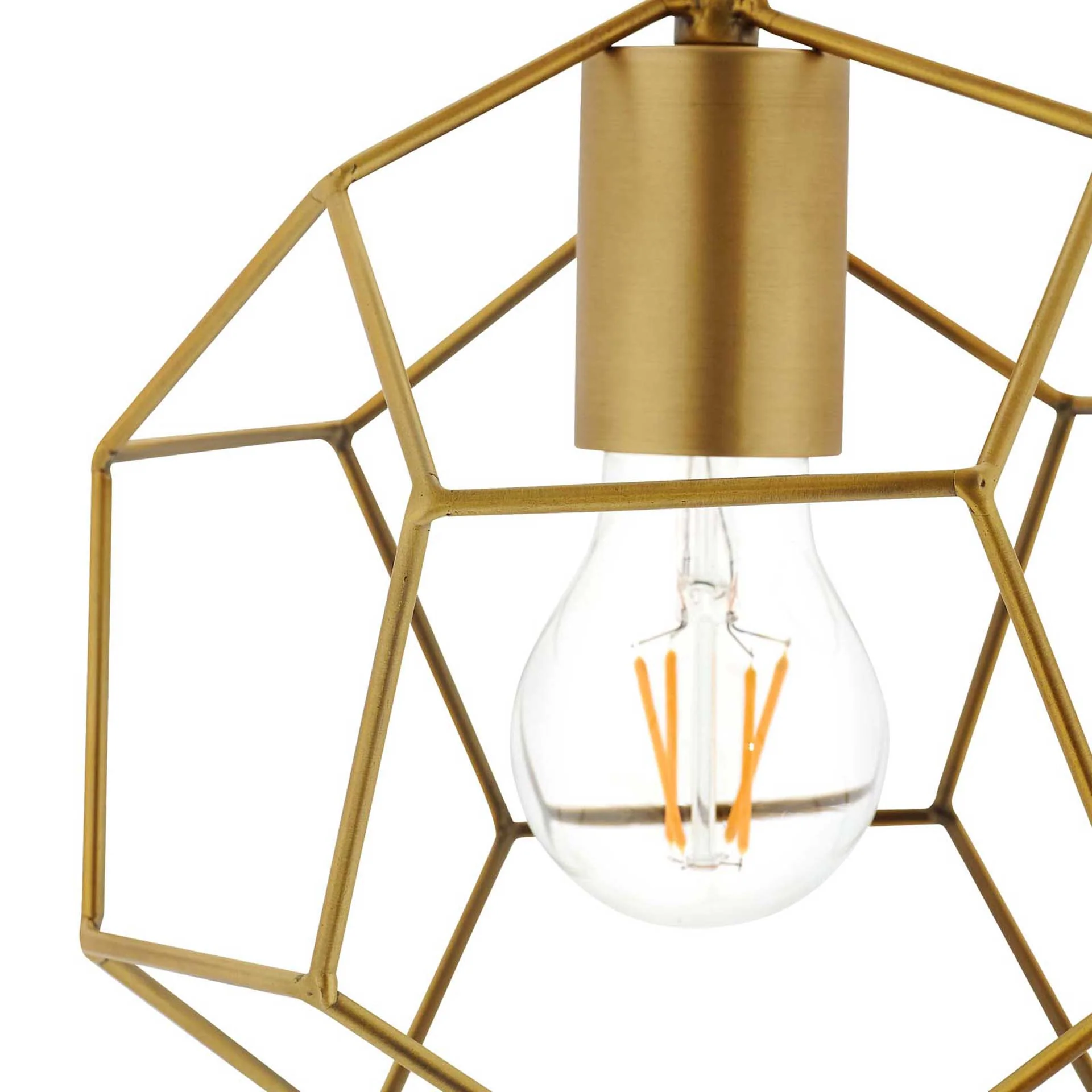 Pierce Metal Ceiling Fixture Gold - Image 3